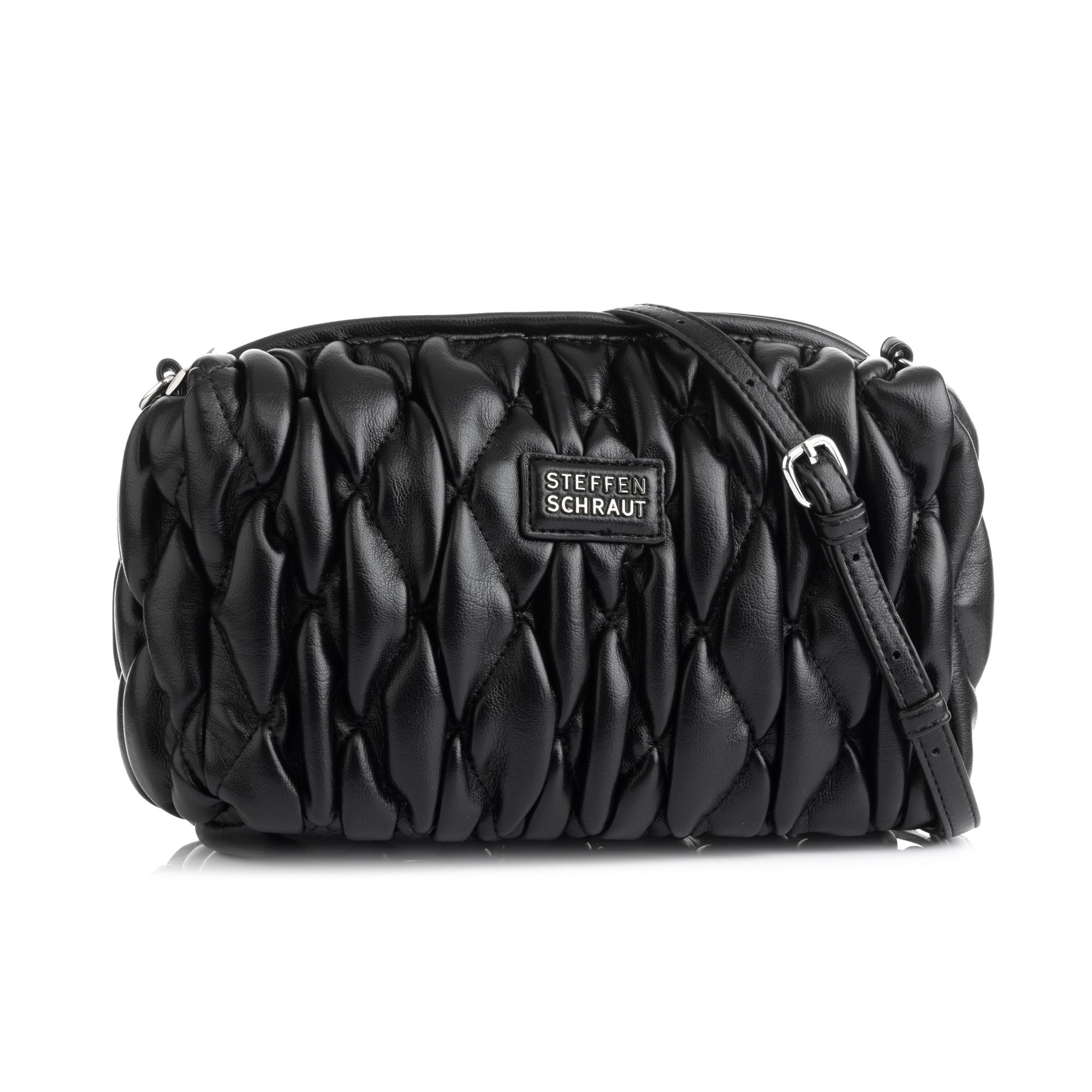 STEFFEN SCHRAUT Umhängetasche geflochten diverse Fächer verstellbarer Riemen