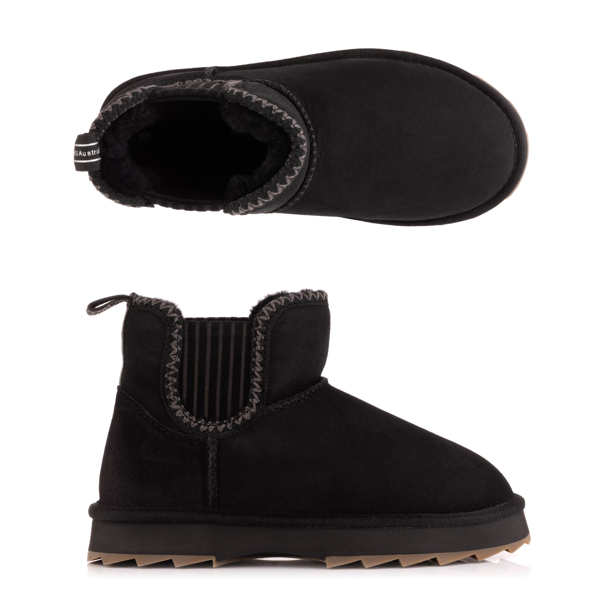 EMU Australia Damen-Stiefel Higgie Schafsfell bestickt