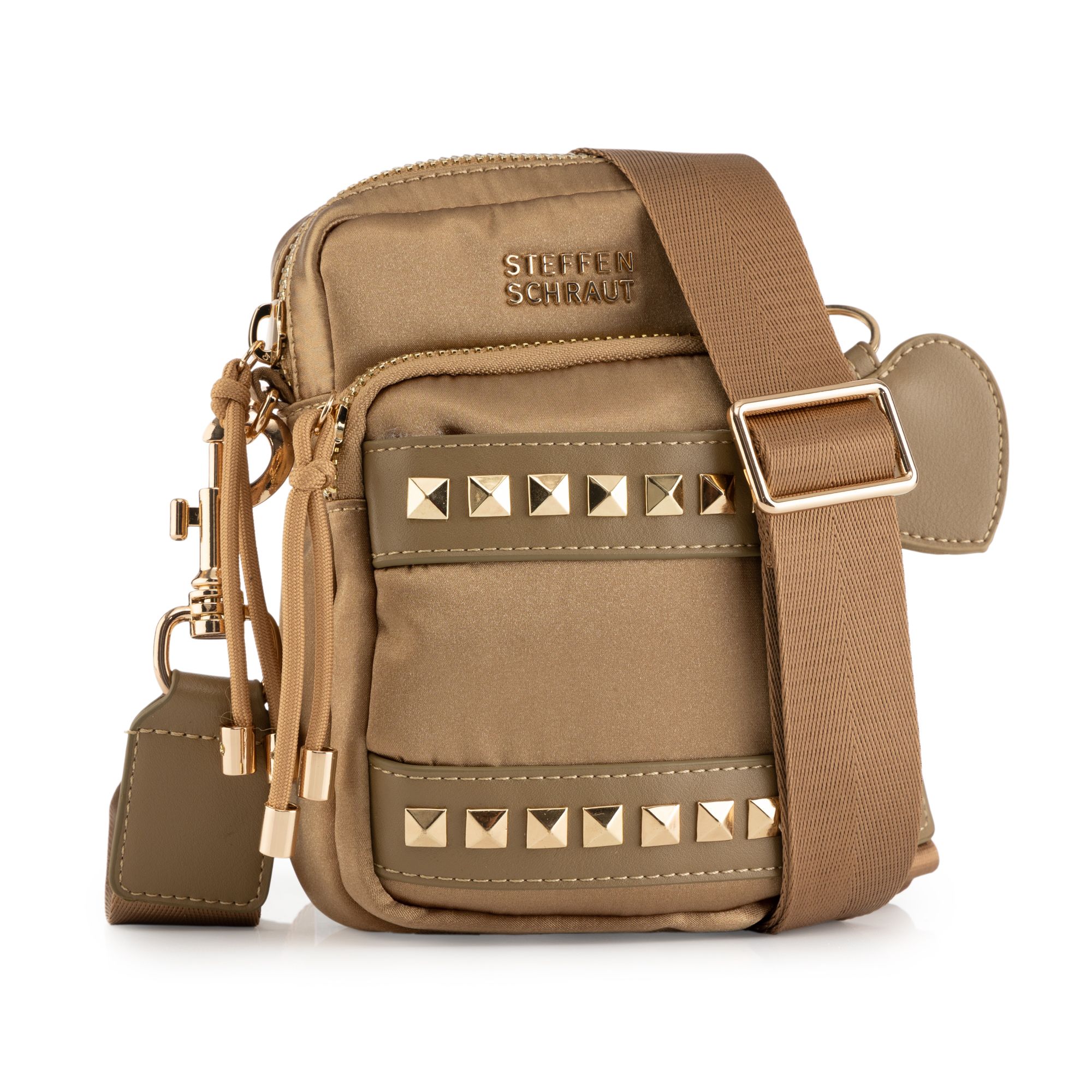 STEFFEN SCHRAUT Crossbody Tasche Nylon Nieten diverse Fächer