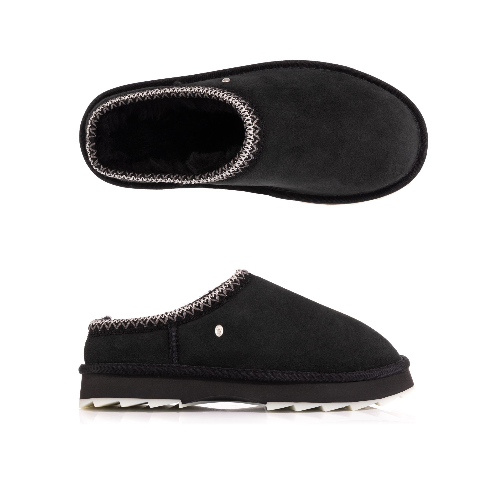 EMU Australia Damen-Stiefel Sharky Scuff gefüttert bestickt