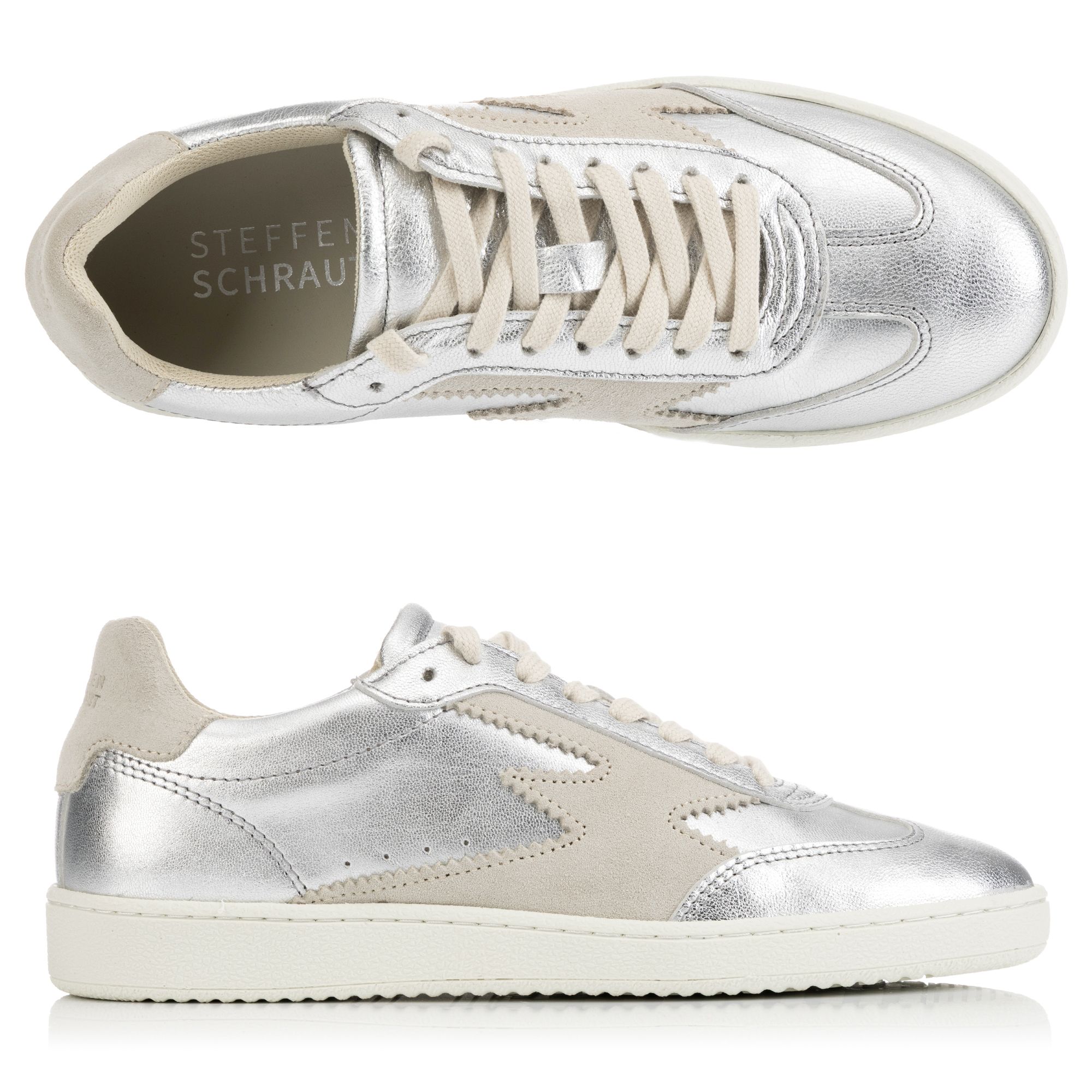 STEFFEN SCHRAUT Damen-Sneaker Materialmix echt Leder Made in Portugal