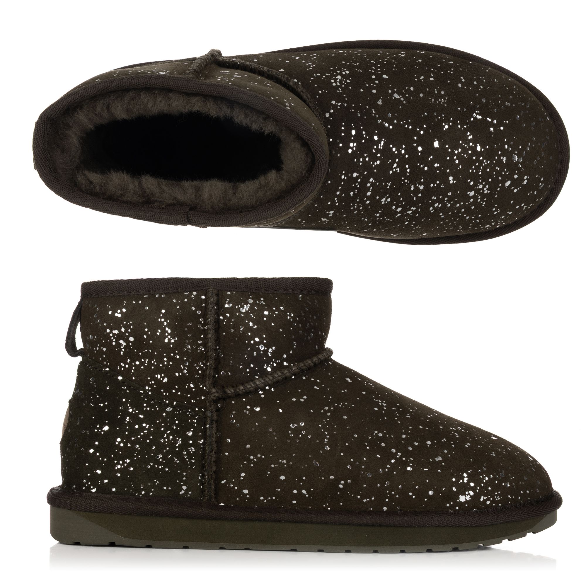EMU Australia Damen-Bootie Stinger Glitzer Schafsfell