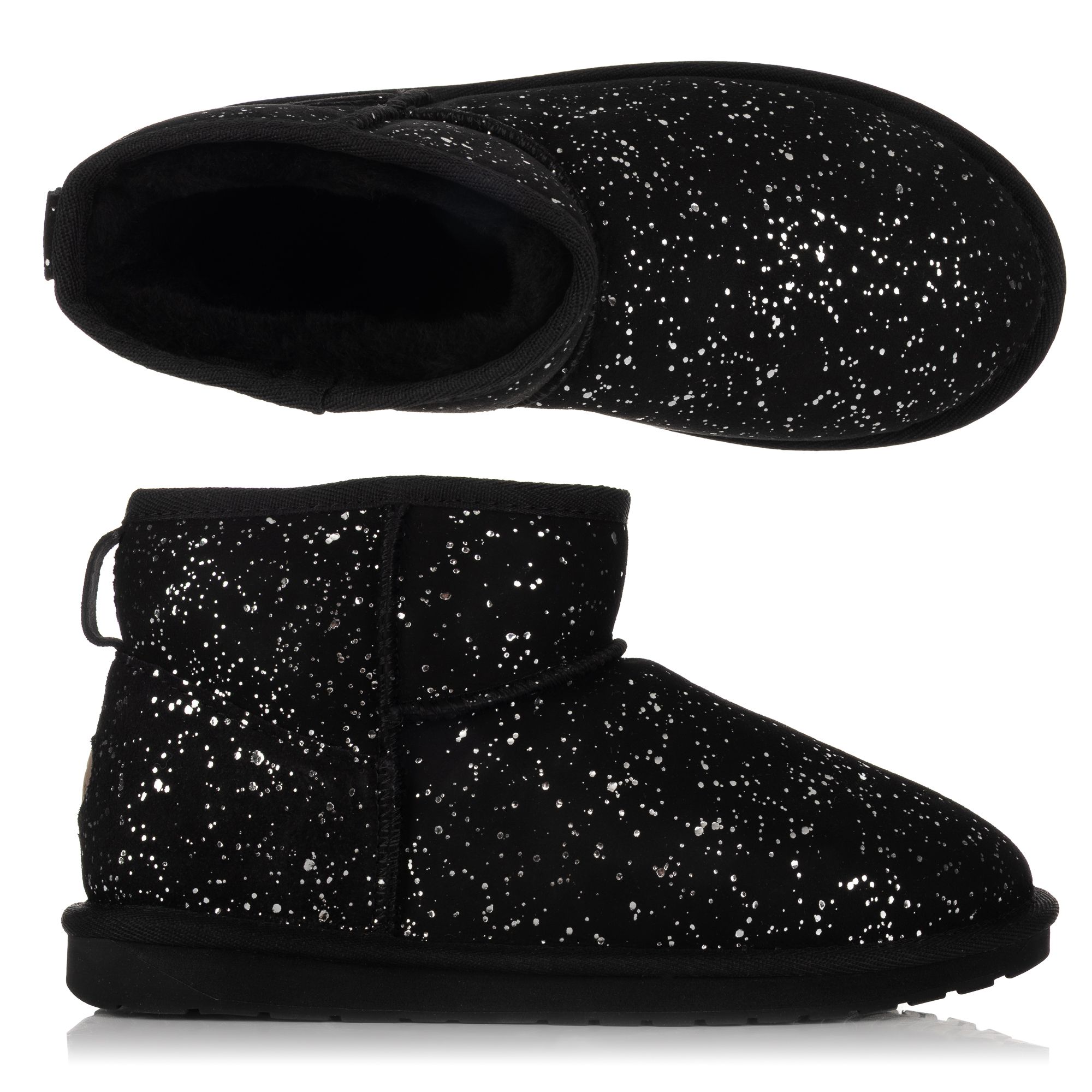 EMU Australia Damen-Bootie Stinger Glitzer Schafsfell