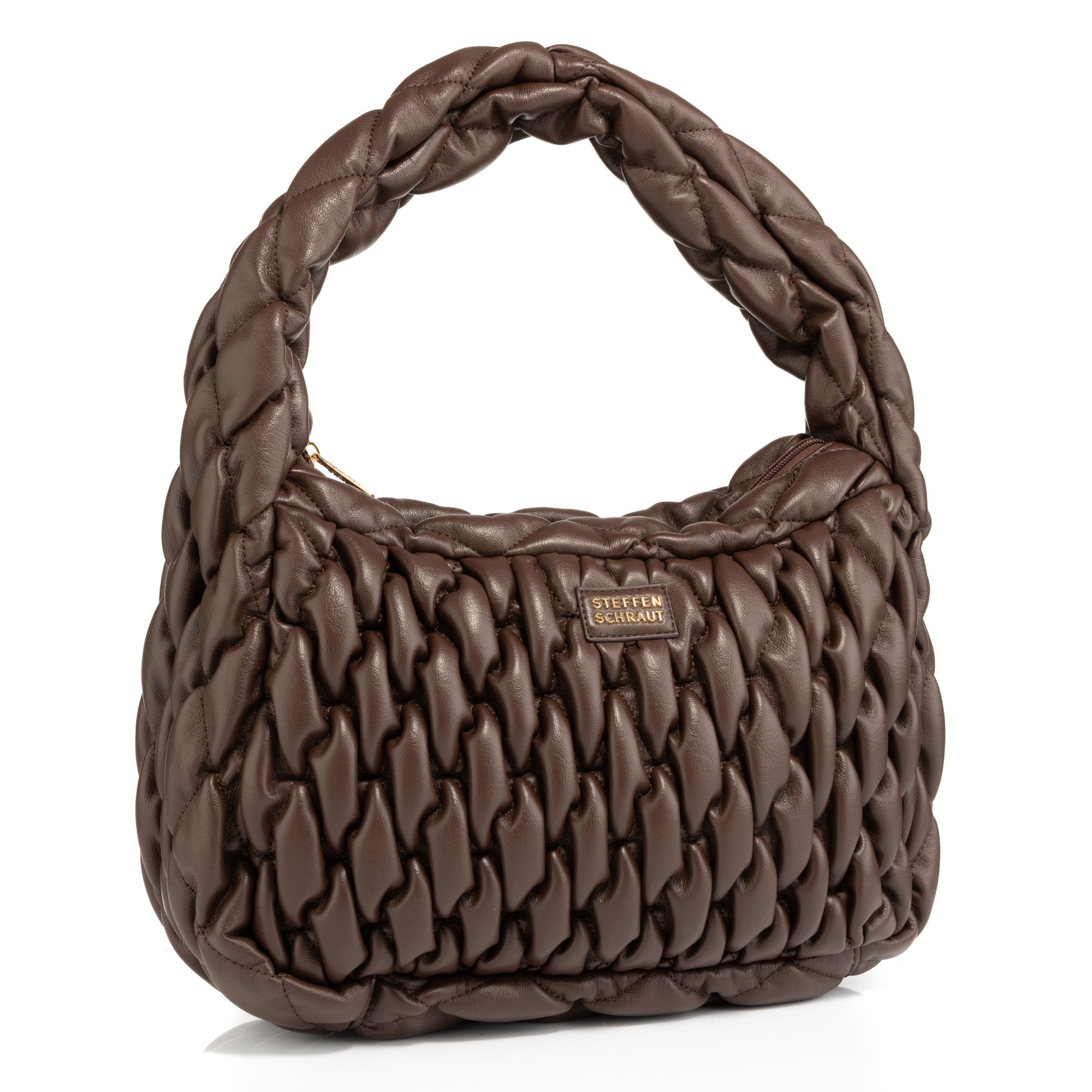 STEFFEN SCHRAUT Schultertasche geflochten div. Fächer 19cm Henkel