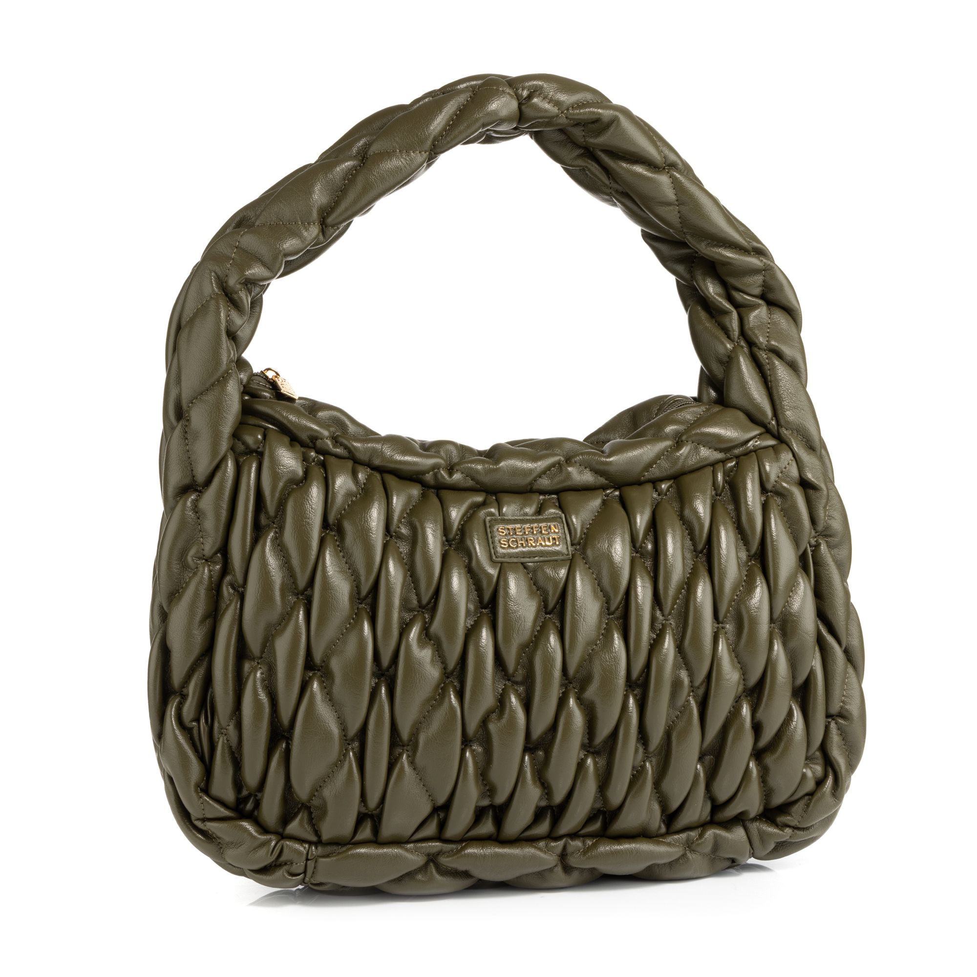 STEFFEN SCHRAUT Schultertasche geflochten div. Fächer 19cm Henkel