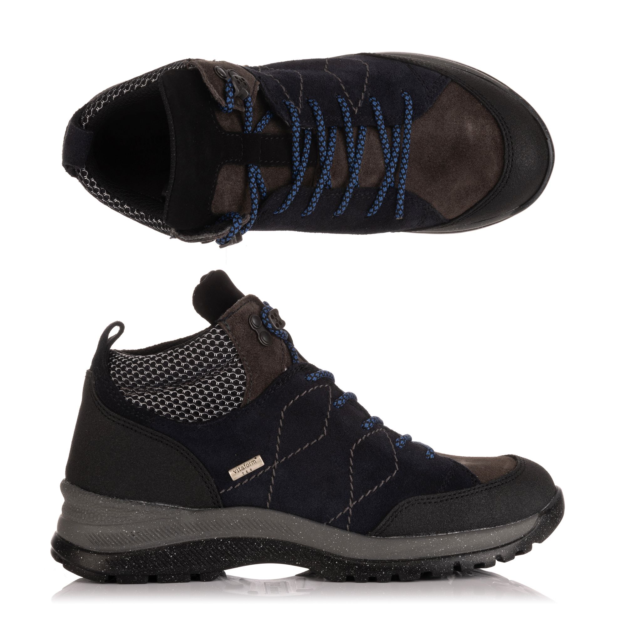 VITAFORM Damen-Stiefelette Materialmix Texmembran Trekking Sohle