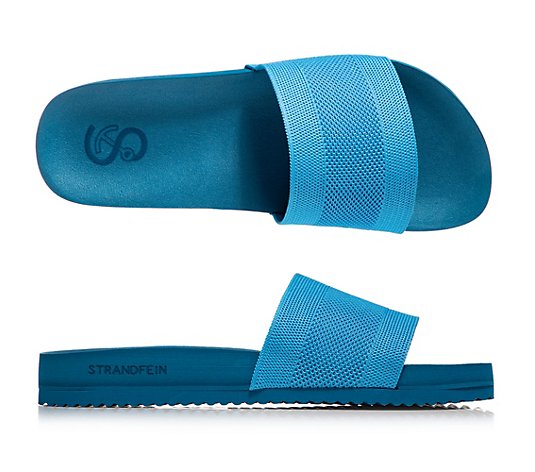 STRANDFEIN Sandale Textil Slip-in Logoprägung
