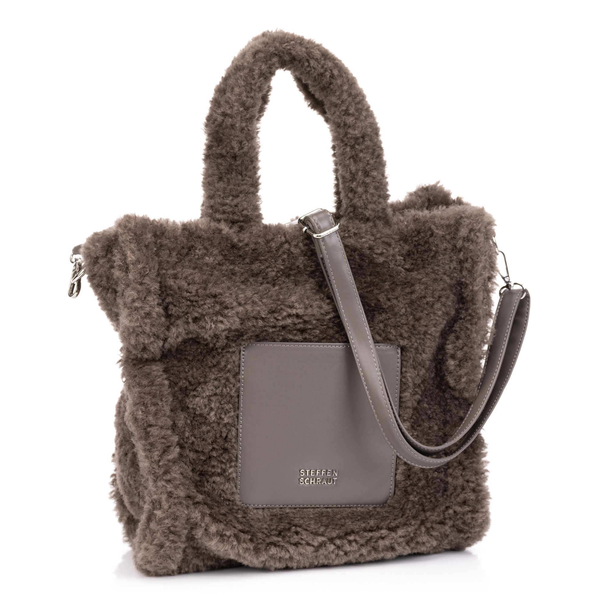 STEFFEN SCHRAUT Shopper Felloptik div. Fächer verst. Trageriemen