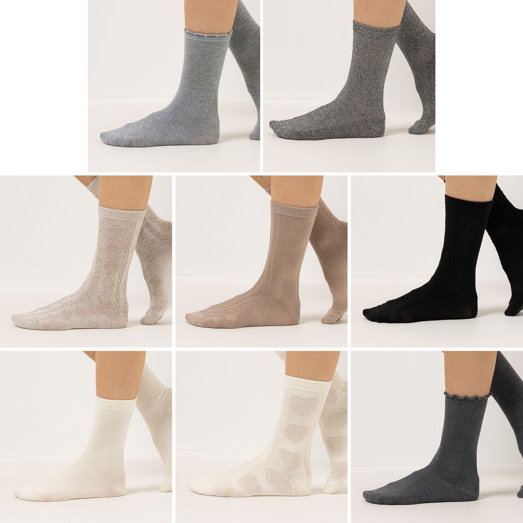 MUK LUKs Damensocken Einheitsgröße 36-41 8er Pack