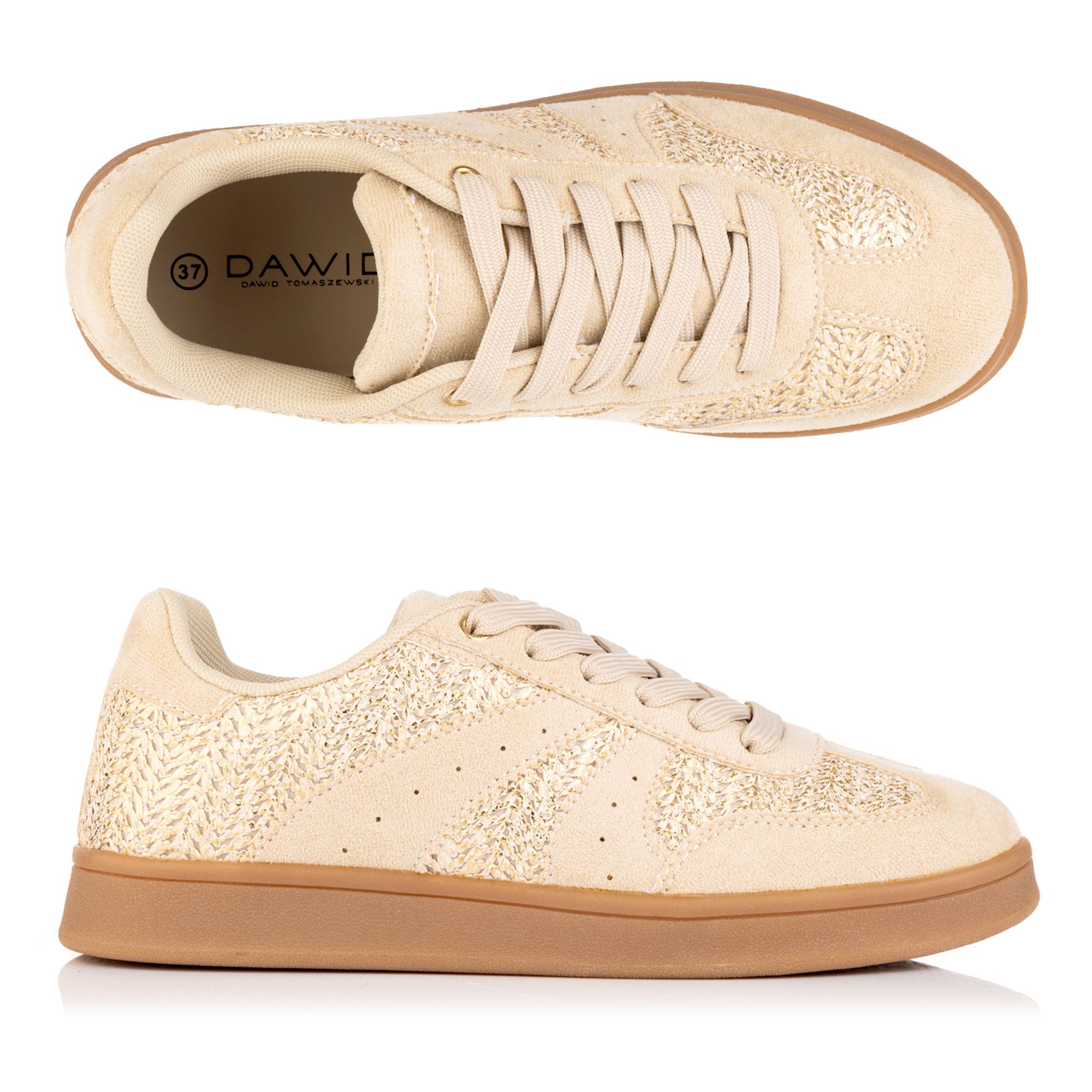 DAWID by Dawid Tomaszewski Damen-Sneaker Material-Mix Wechselfußbett