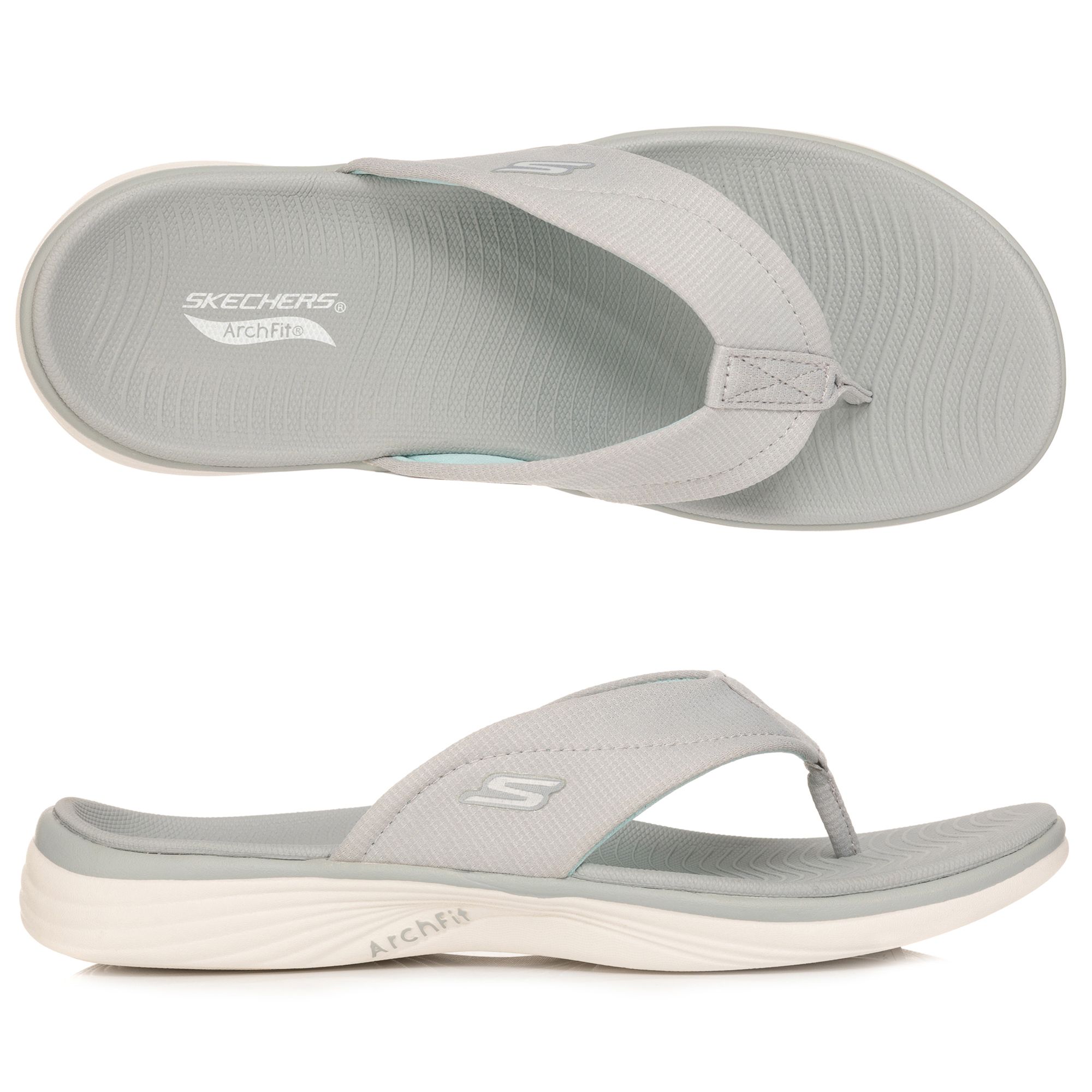 SKECHERS Damen-Pantolette Arch Fit Radiance Textil Goga Mat®-Fußbett