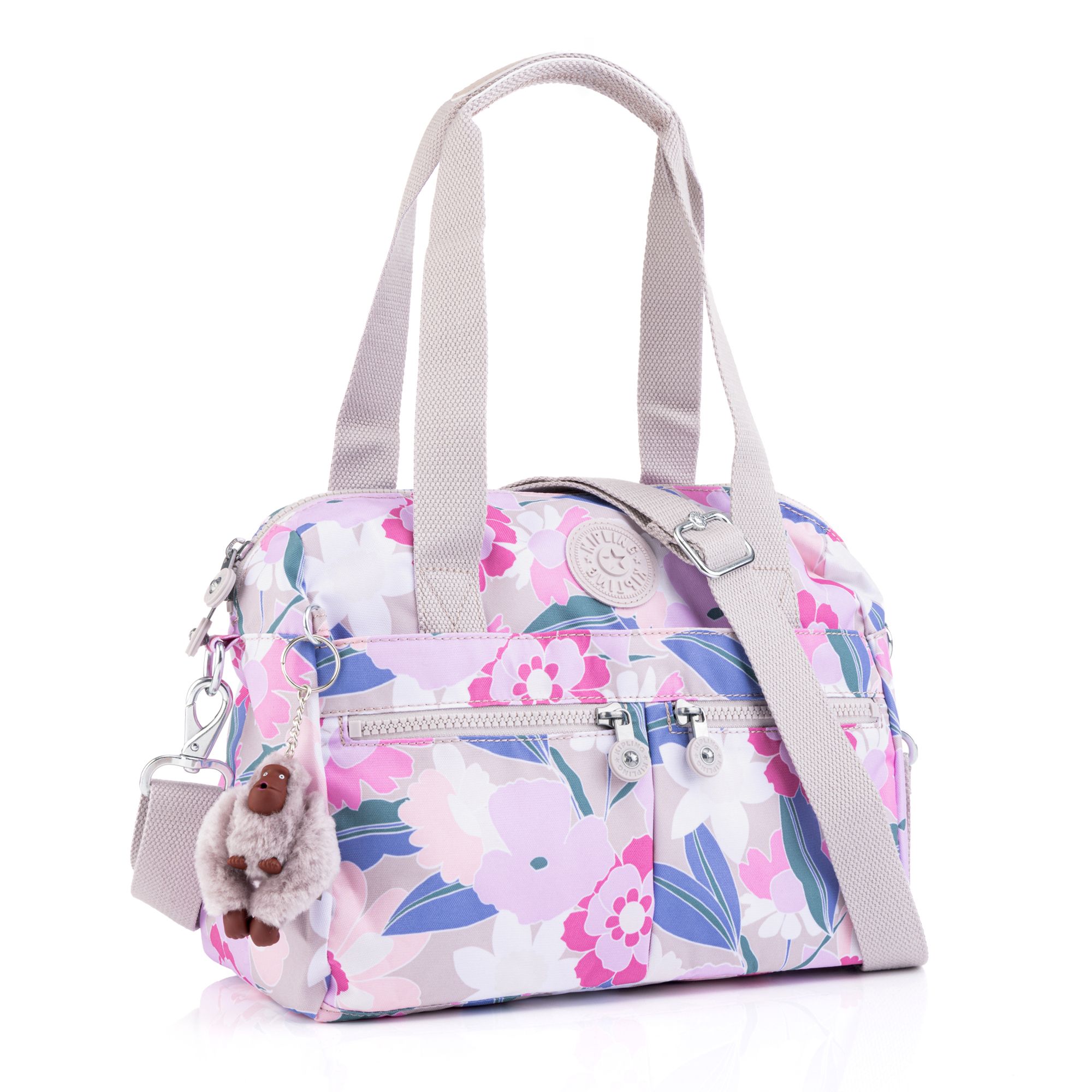KIPLING® Schultertasche Charlene Fronttaschen abnehmbarer Riemen