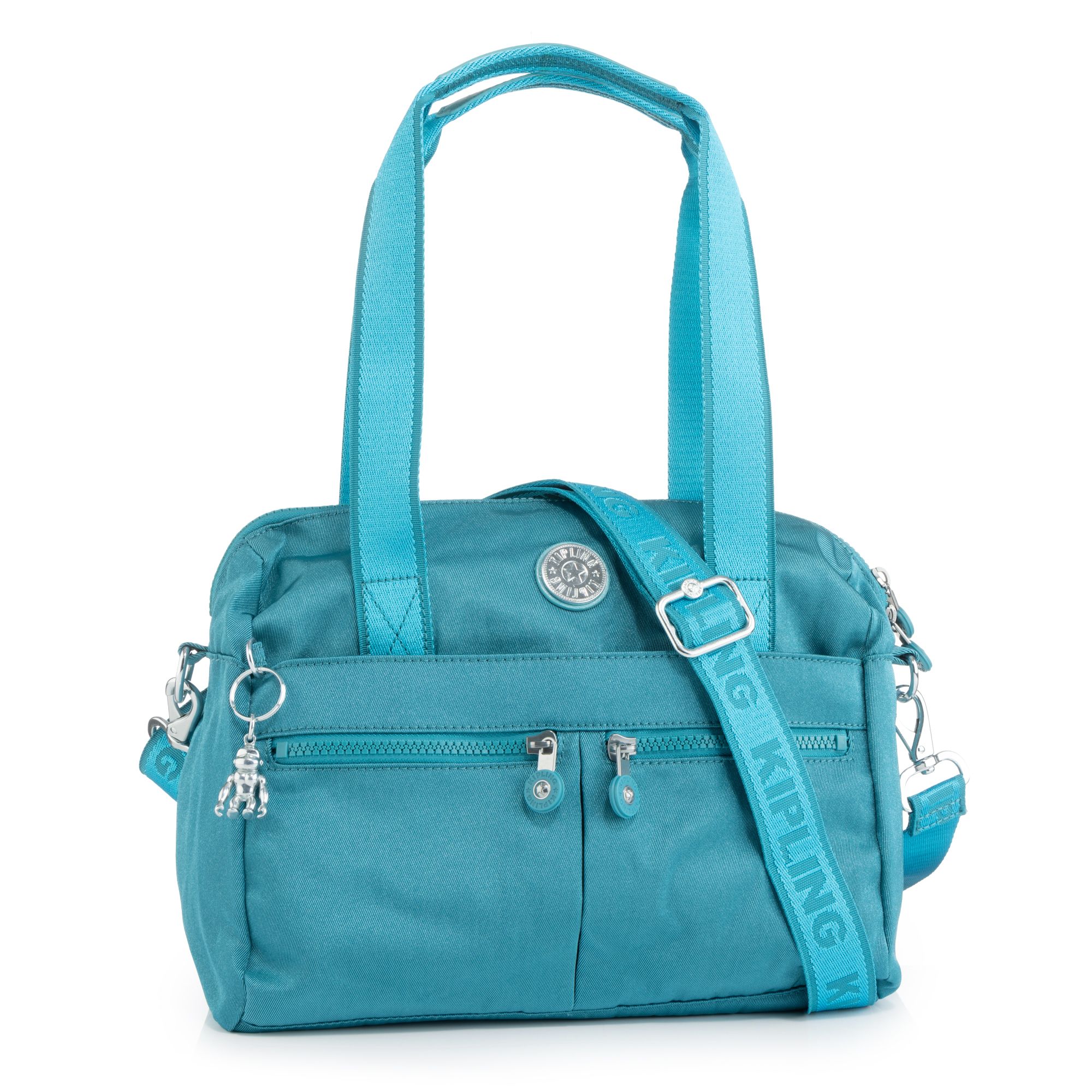 KIPLING® Schultertasche Charlene Fronttaschen abnehmbarer Riemen