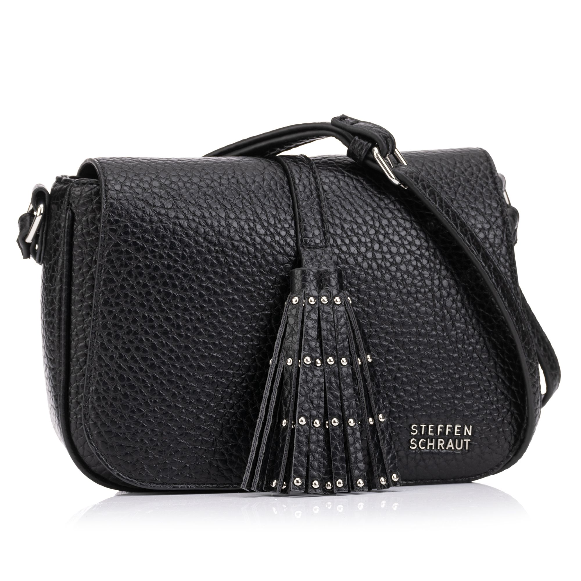 STEFFEN SCHRAUT Schultertasche Metallic-Optik div. Fächer verst. Schulterriemen