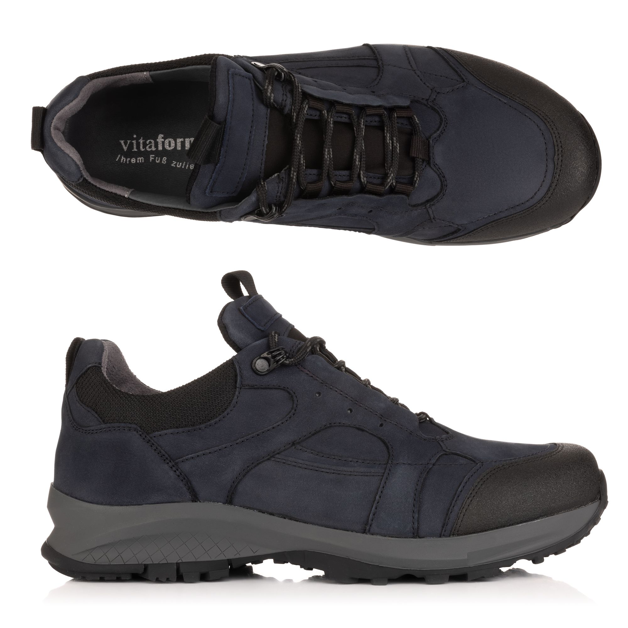 VITAFORM Herren-Trekkingschuh Nubukleder Schnürung Trekkingsohle