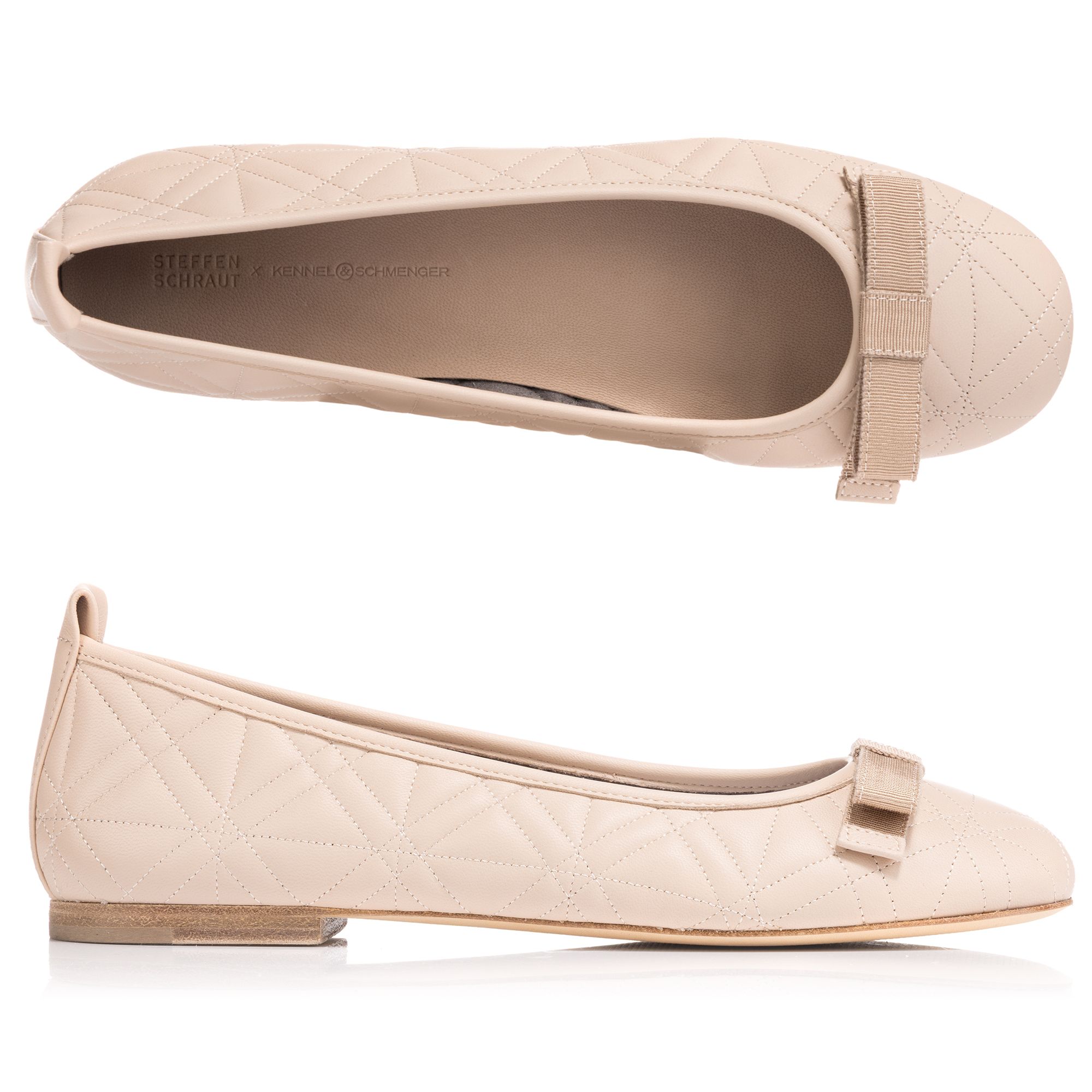 STEFFEN SCHRAUT by Kennel & Schmenger Damen-Ballerina echt Leder gesteppt