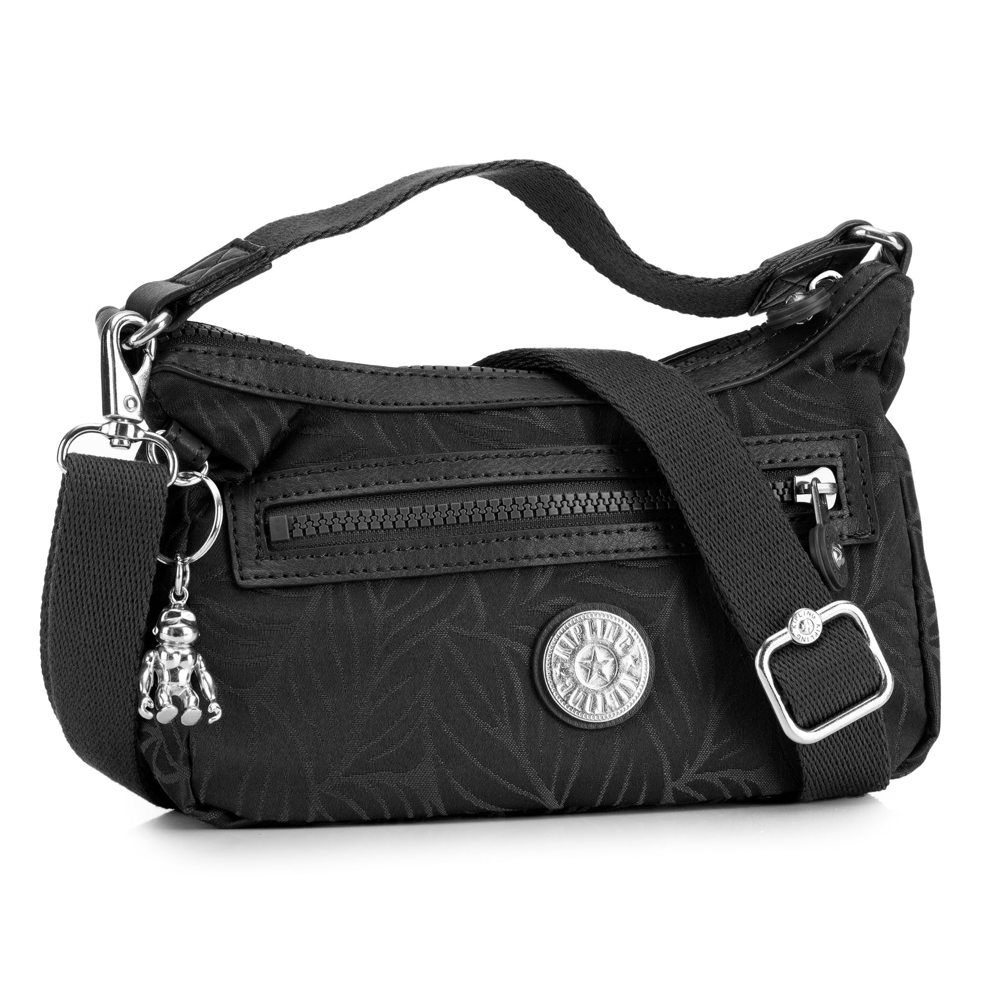 KIPLING® Mini-Umhängetasche Kalli Jacquard-Optik Blätter-Dessin