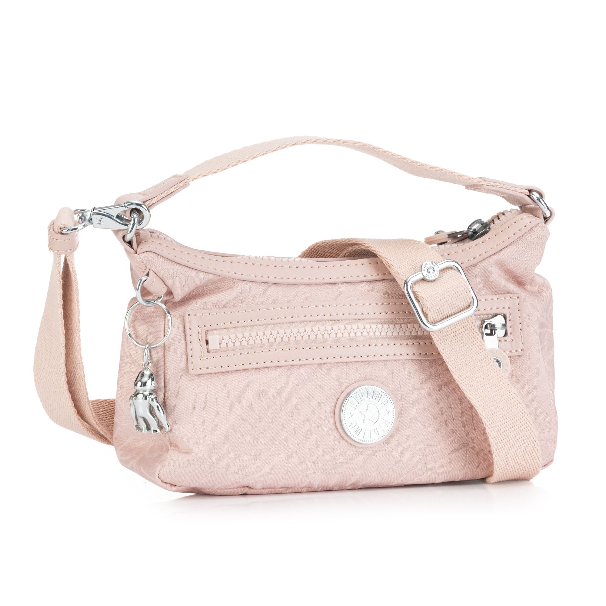 KIPLING® Mini-Umhängetasche Kalli Jacquard-Optik Blätter-Dessin