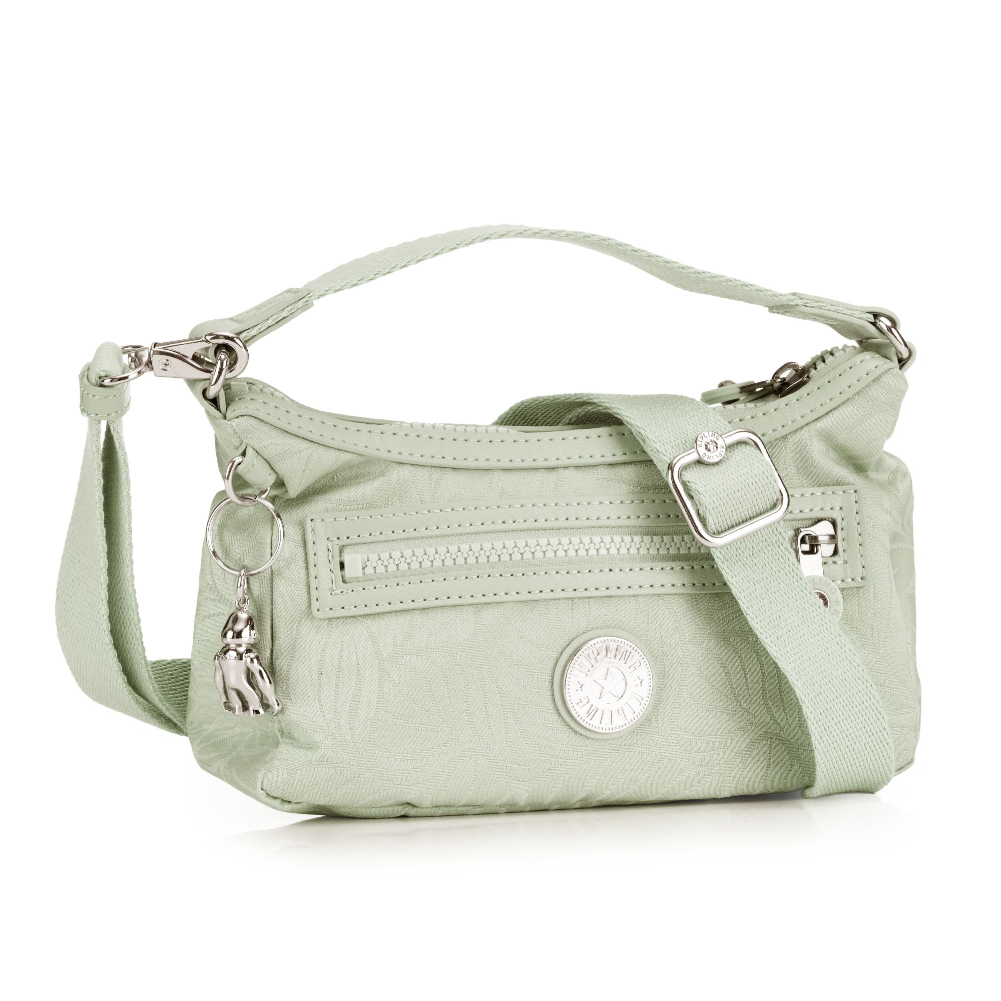 KIPLING® Mini-Umhängetasche Kalli Jacquard-Optik Blätter-Dessin