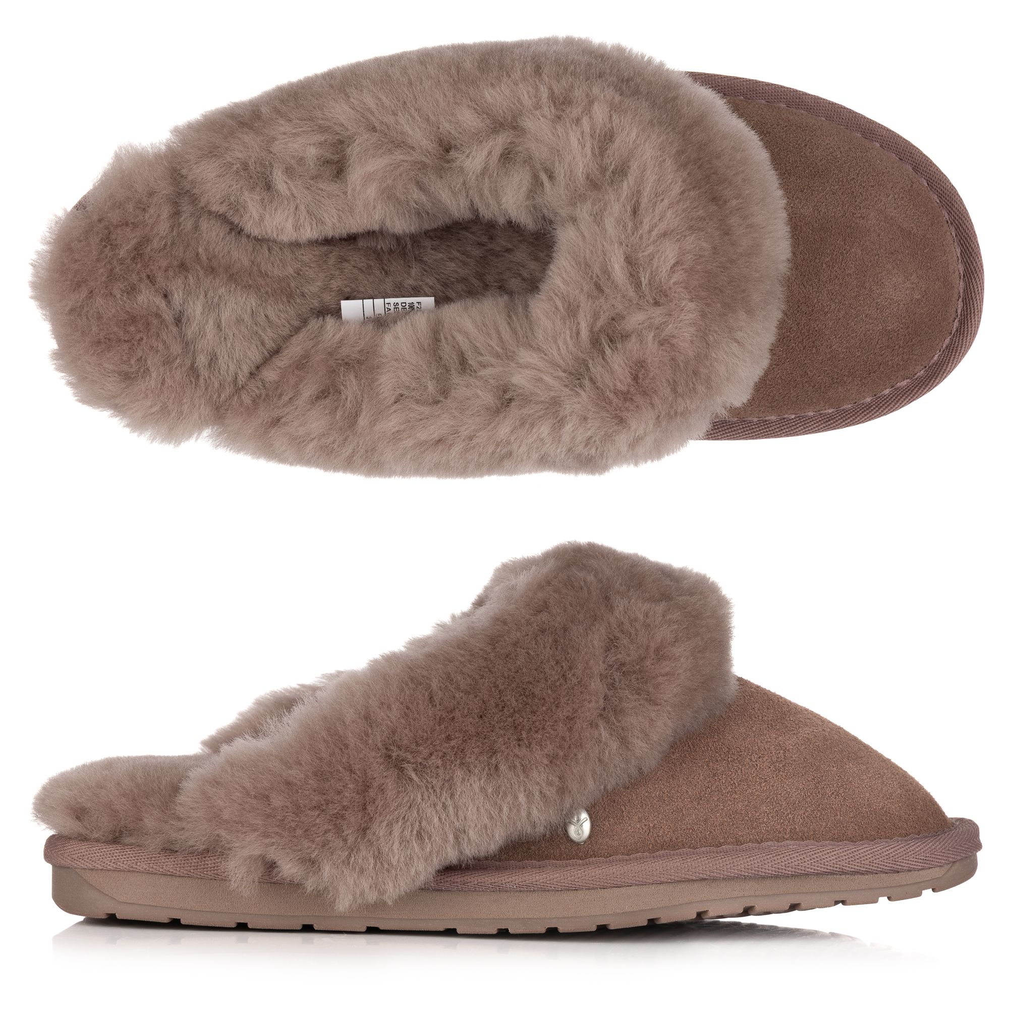 EMU Australia Damen-Hausschuh Jolie Wildleder Schaffell gefüttert