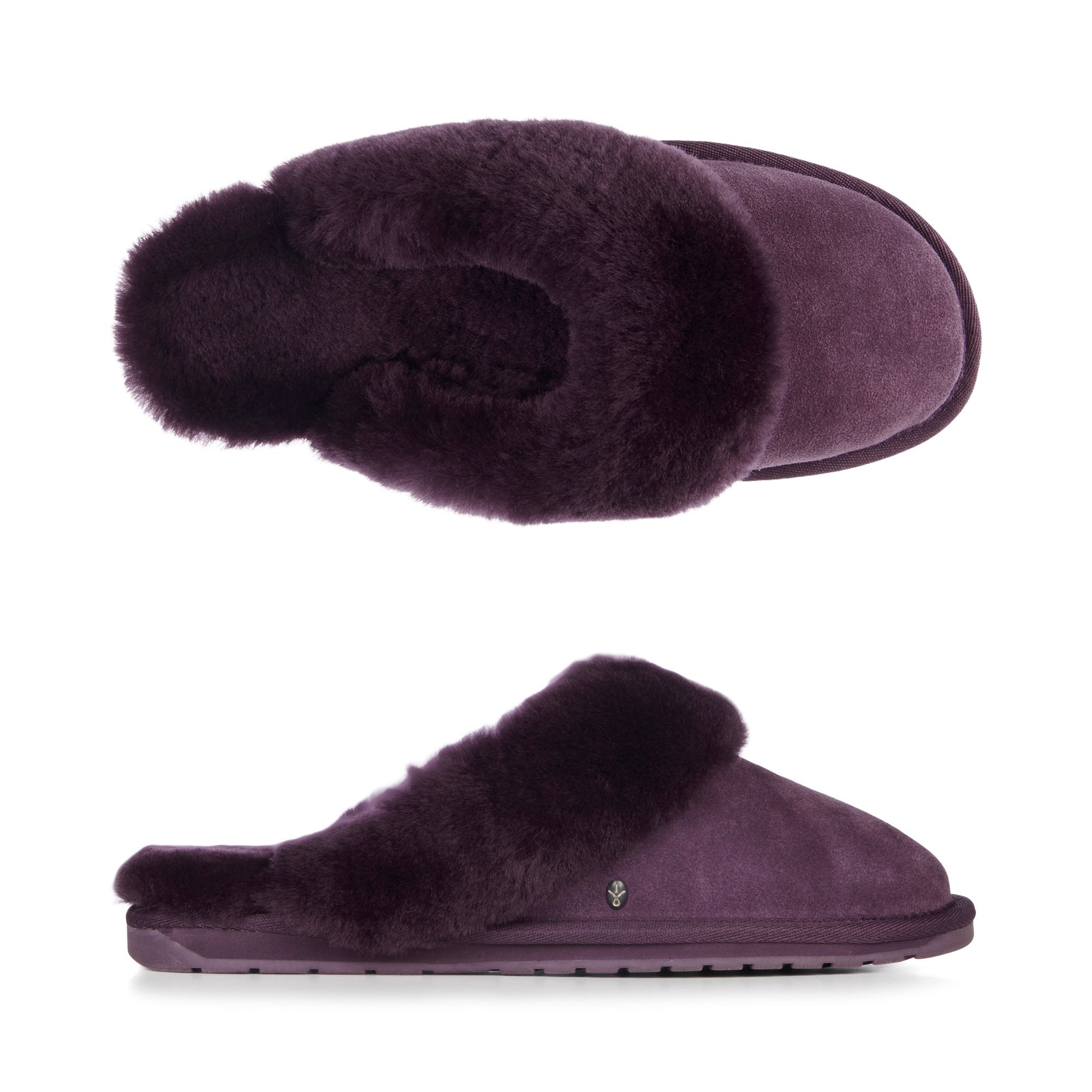 EMU Australia Damen-Hausschuh Jolie Wildleder Schaffell gefüttert