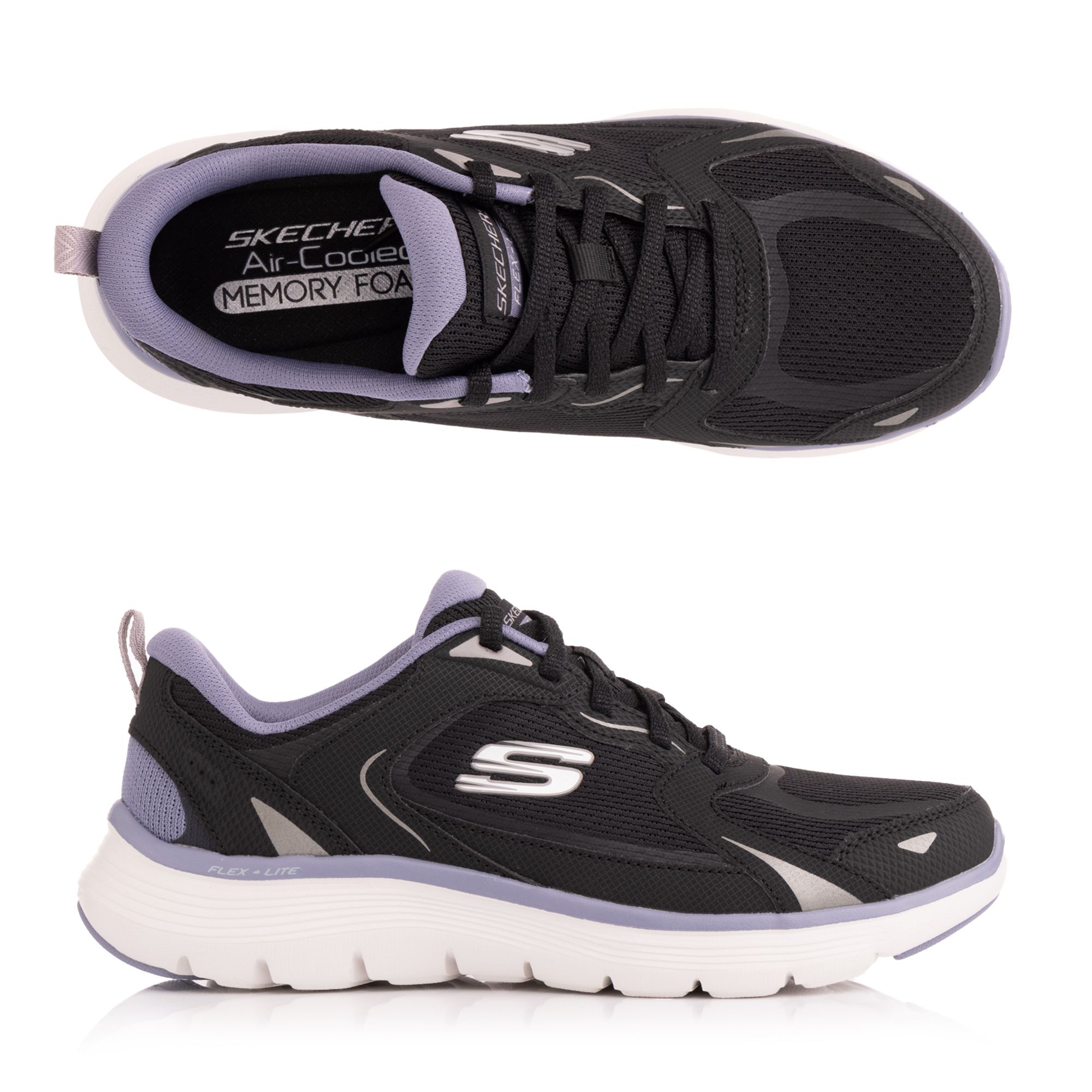 SKECHERS Damen-Sneaker Flex Appeal 5.0 Retro Rush Materialmix