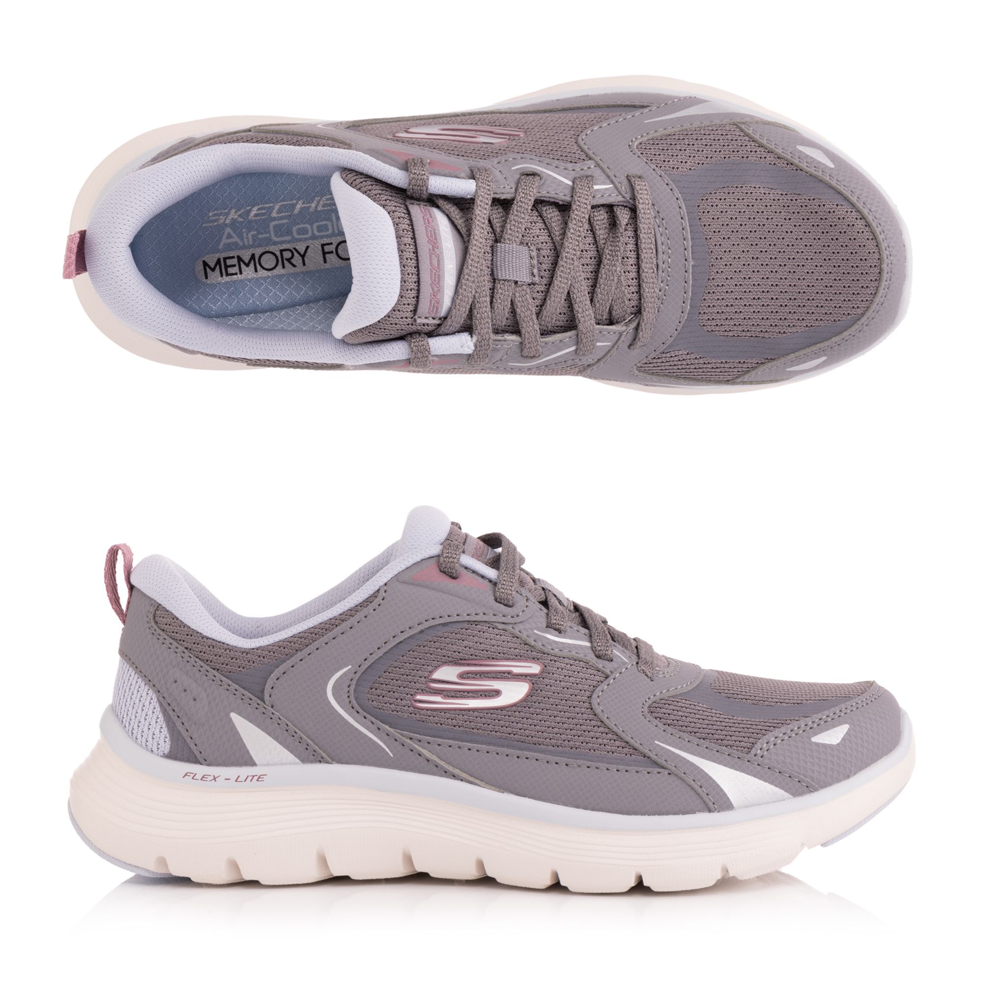 SKECHERS Damen-Sneaker Flex Appeal 5.0 Retro Rush Materialmix