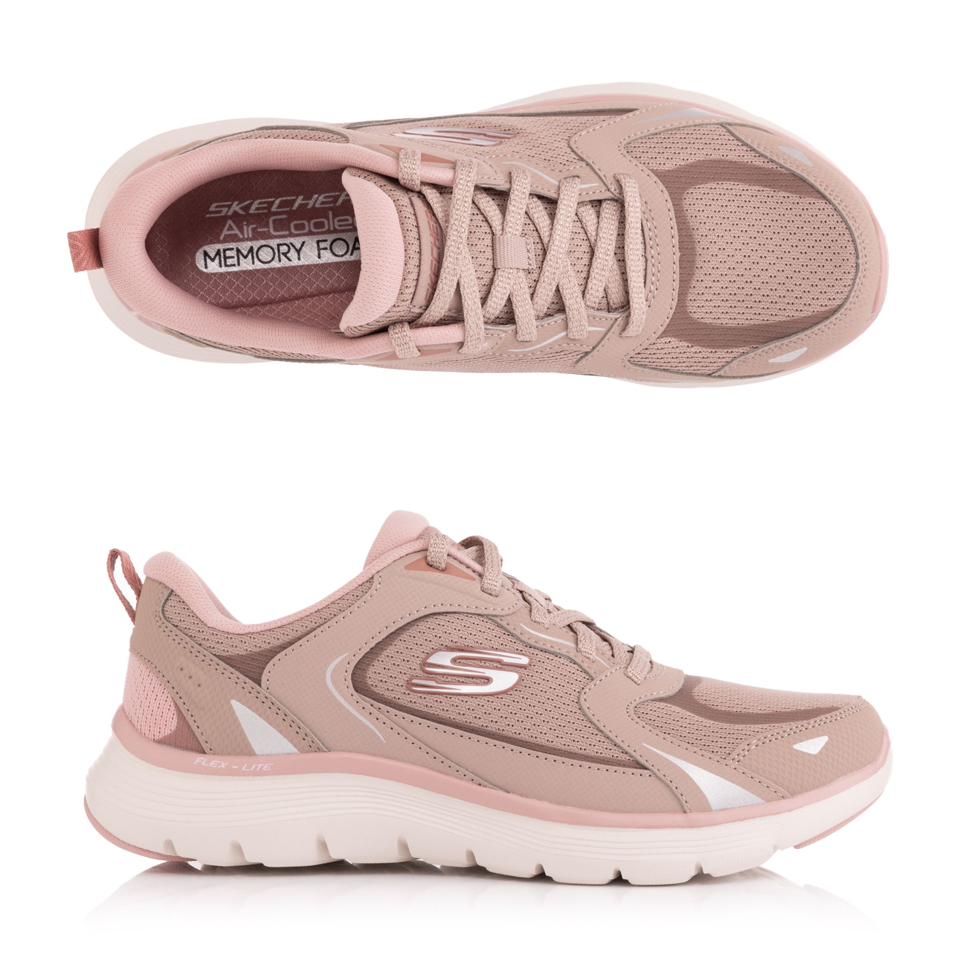 SKECHERS Damen-Sneaker Flex Appeal 5.0 Retro Rush Materialmix