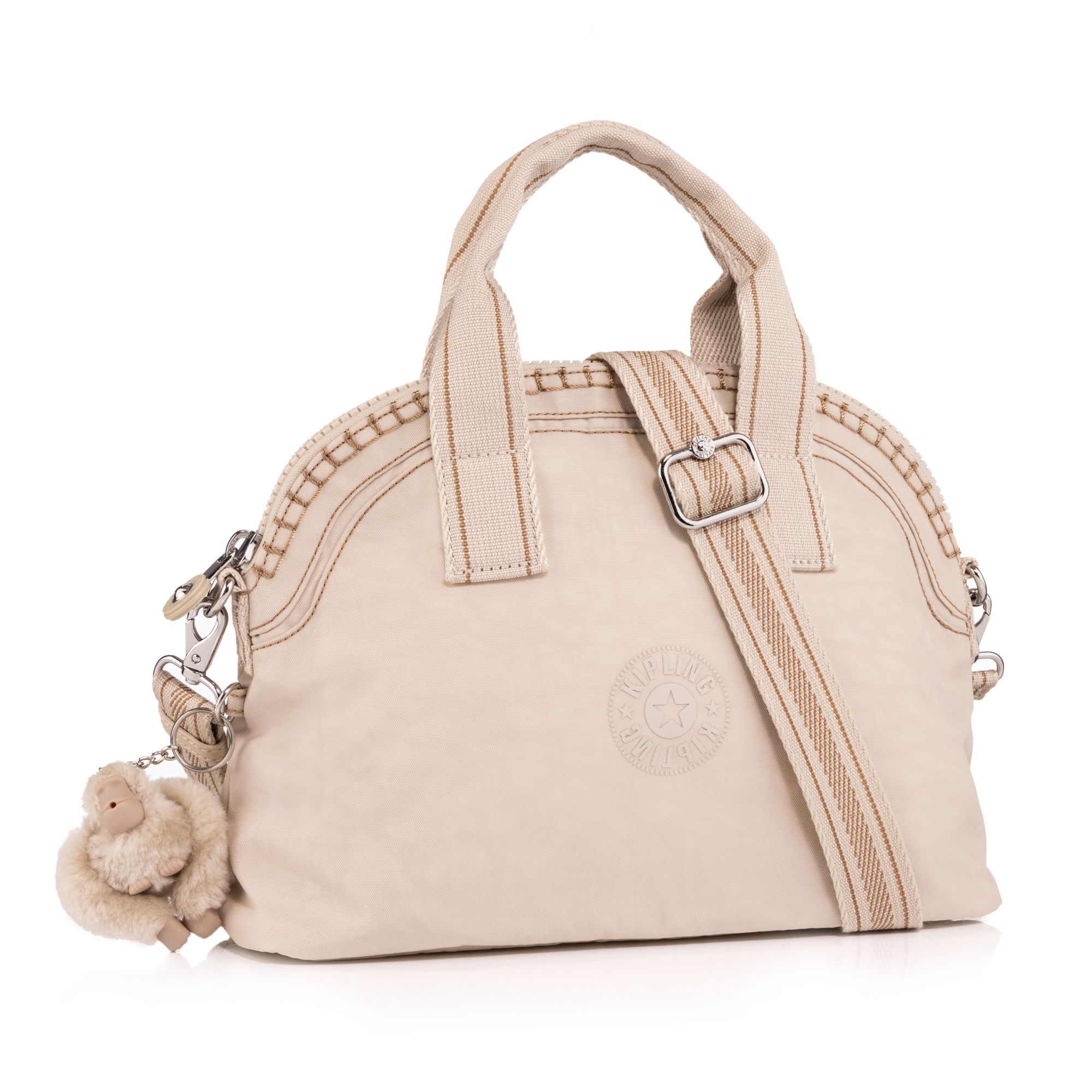 KIPLING® Henkeltasche Sidni 1 Hauptfach Häkel-Details