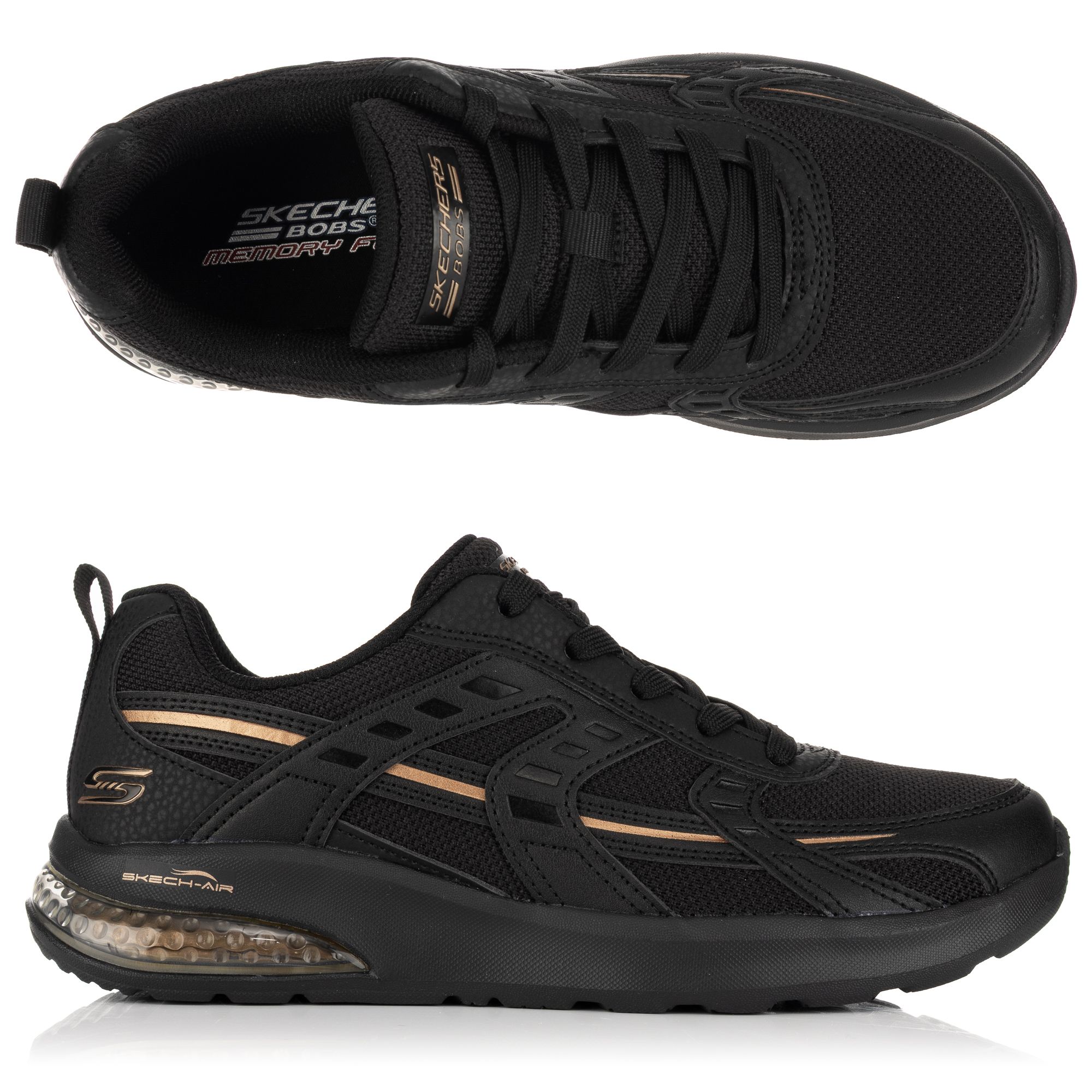 SKECHERS Damen-Sneaker Bobs Vision Air Skech Air®-Logo Materialmix