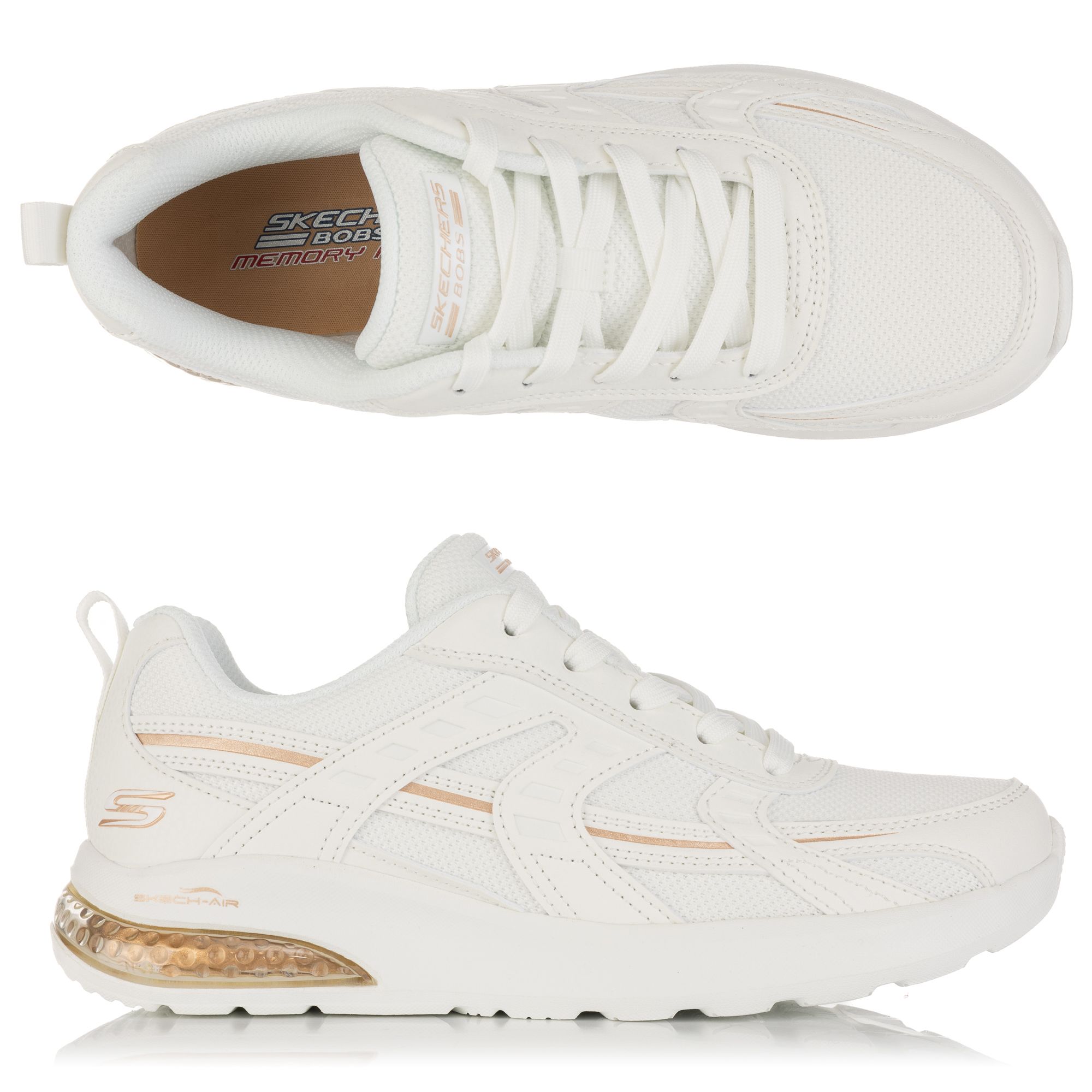 SKECHERS Damen-Sneaker Bobs Vision Air Skech Air®-Logo Materialmix