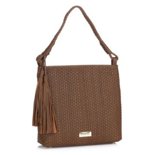 DAWID by Dawid Tomaszewski Schultertasche echt Leder geflochten