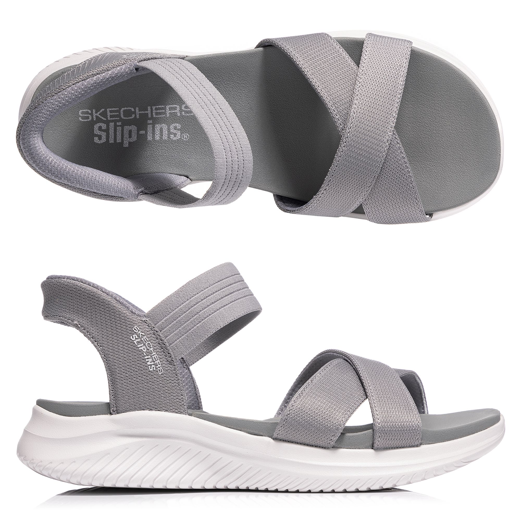SKECHERS Damen-Sandale Ultra Flex 3.0 Mesh Hands Free Slip-ins®