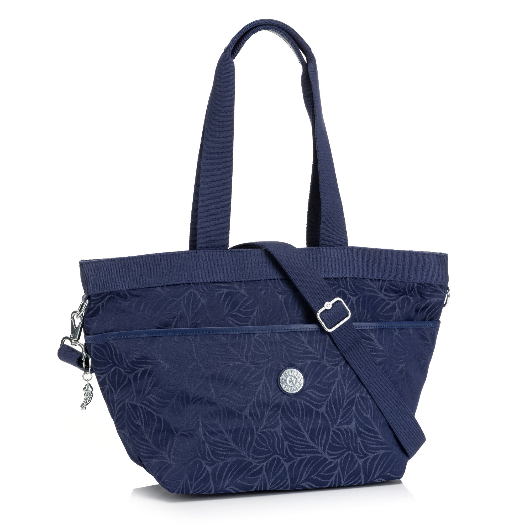 KIPLING® Medium-Shopper Neeja Jacquard-Optik Blätter-Dessin
