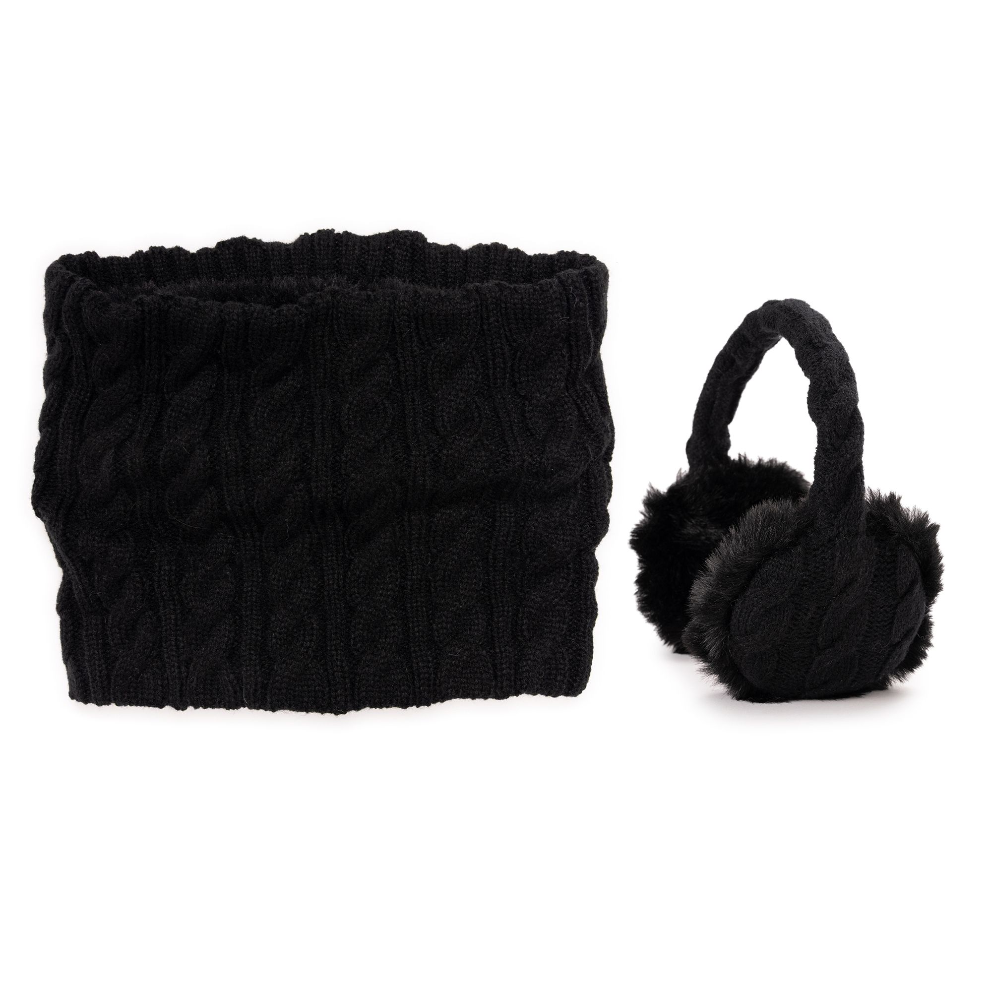 MUK LUKs Ohren -/ Halswärmer weich gefüttert 2tlg. Set