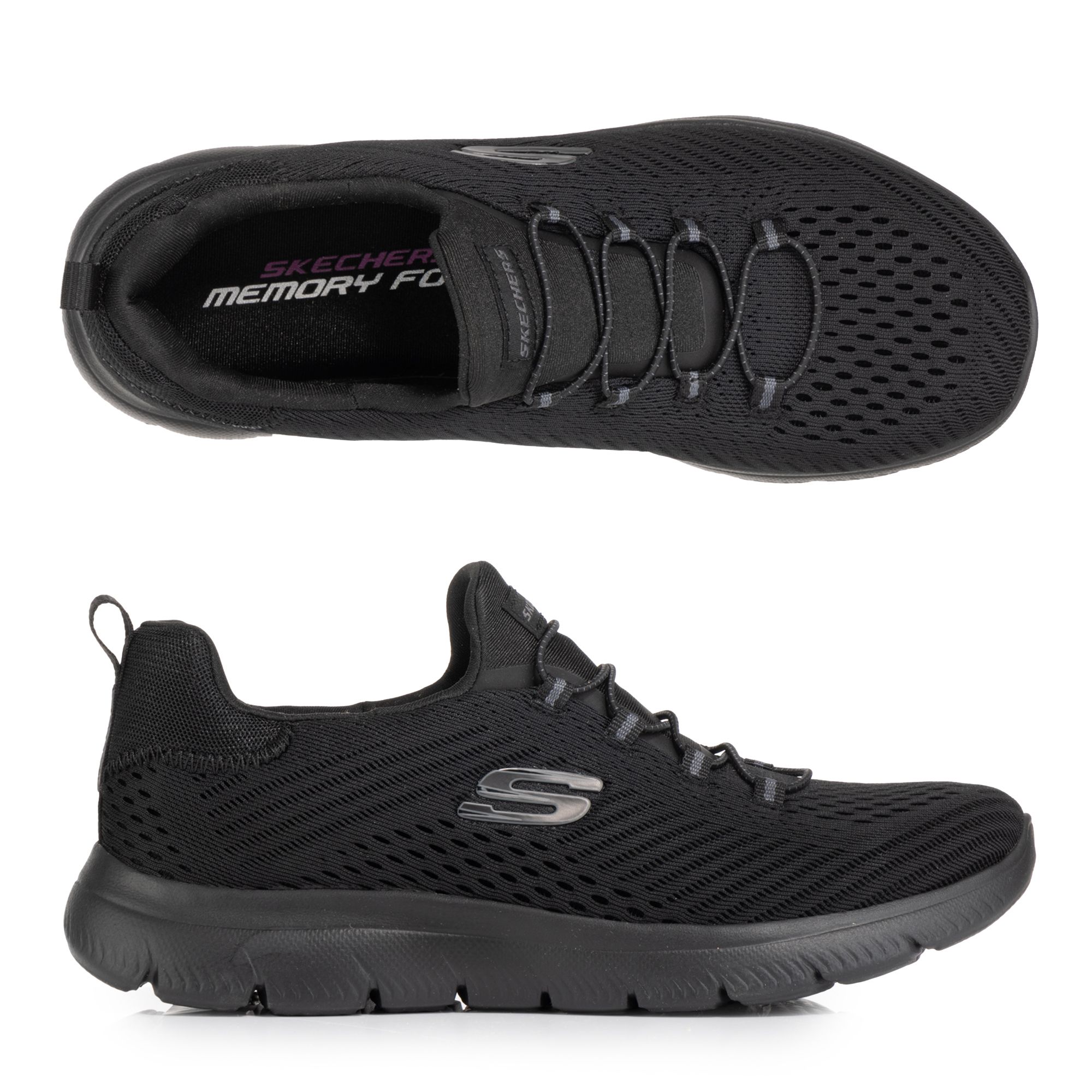 SKECHERS Damen-Sneaker Summits Bungeeschnürung Memory Foam