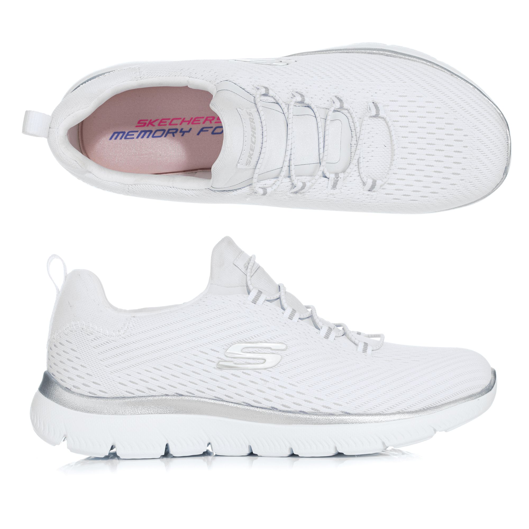 SKECHERS Damen-Sneaker Summits Bungeeschnürung Memory Foam