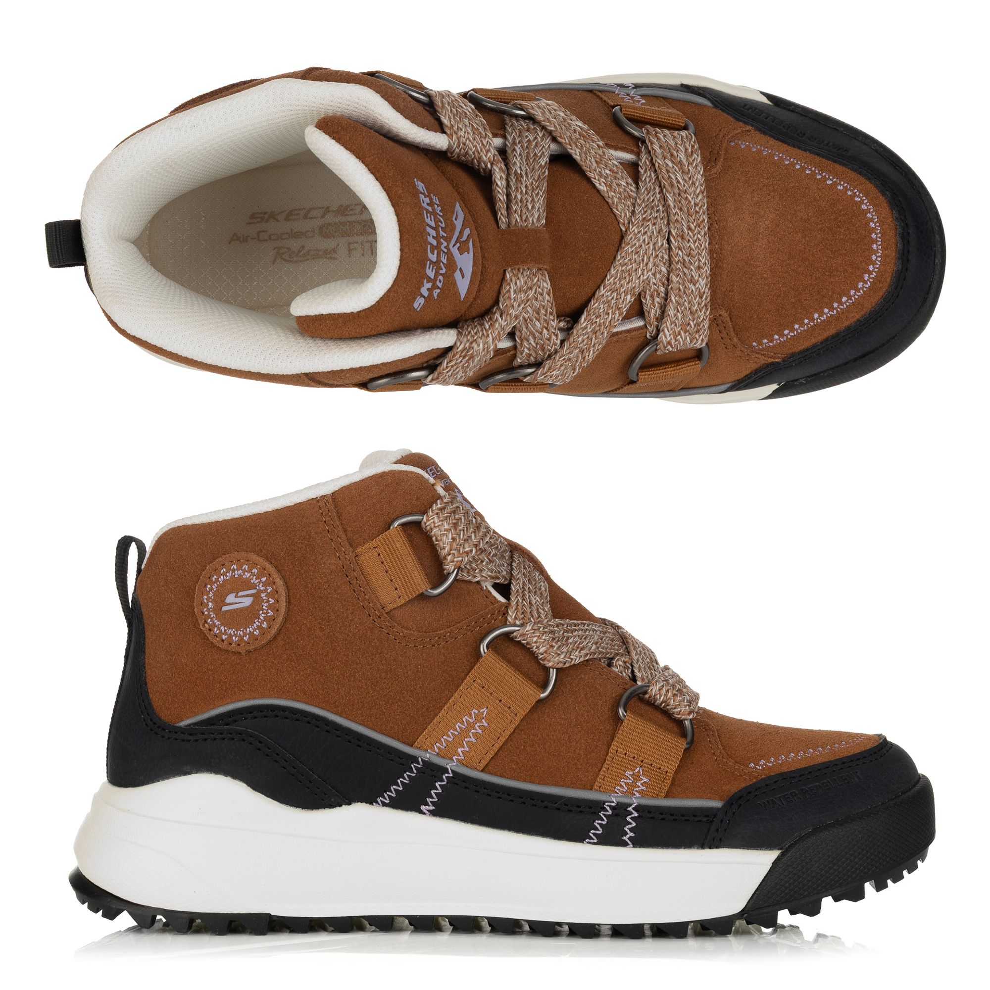 SKECHERS Damen-Stiefelette Yana gefüttert Materialmix