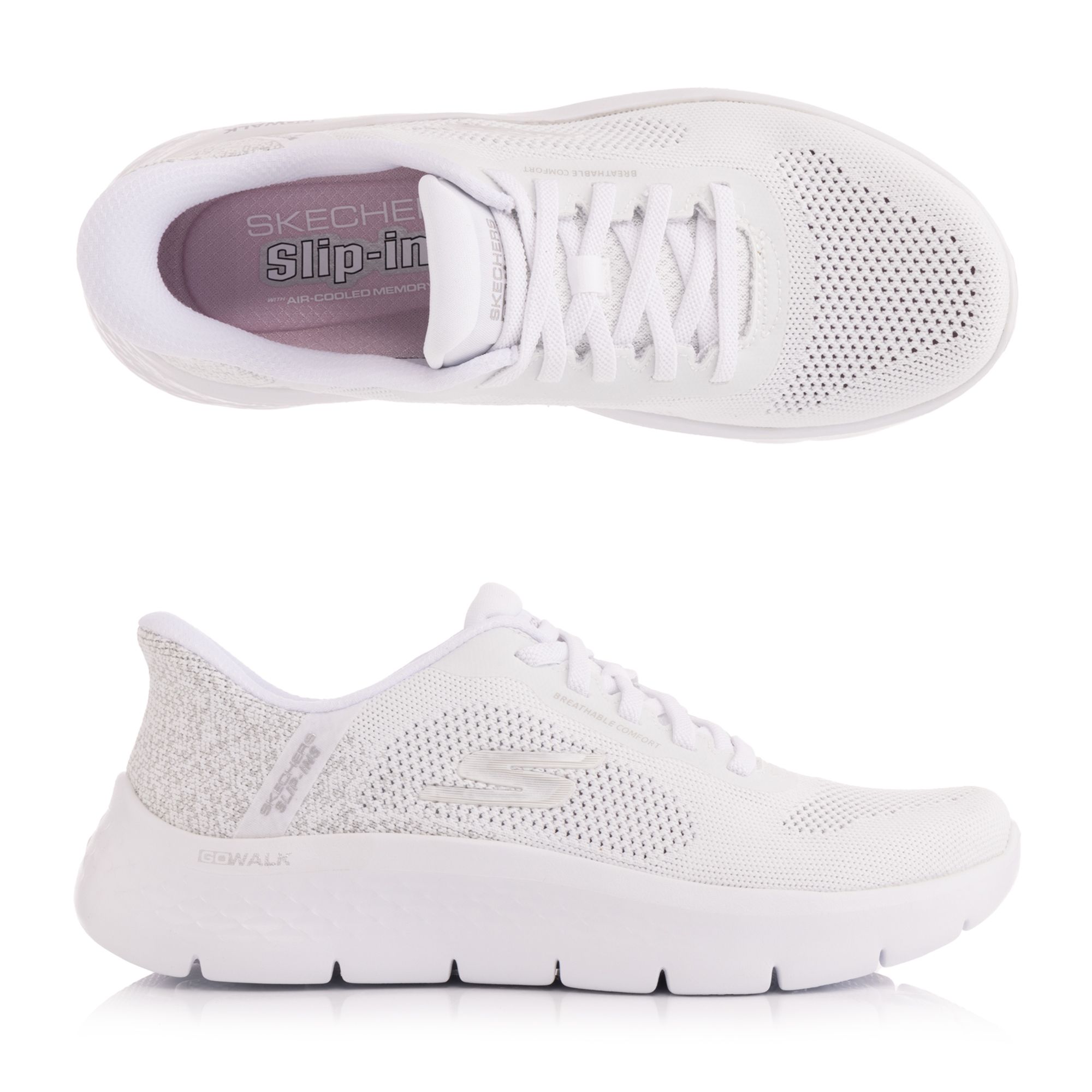 SKECHERS Damen-Slipper Go Walk Flex Safiya Strick Memory Foam