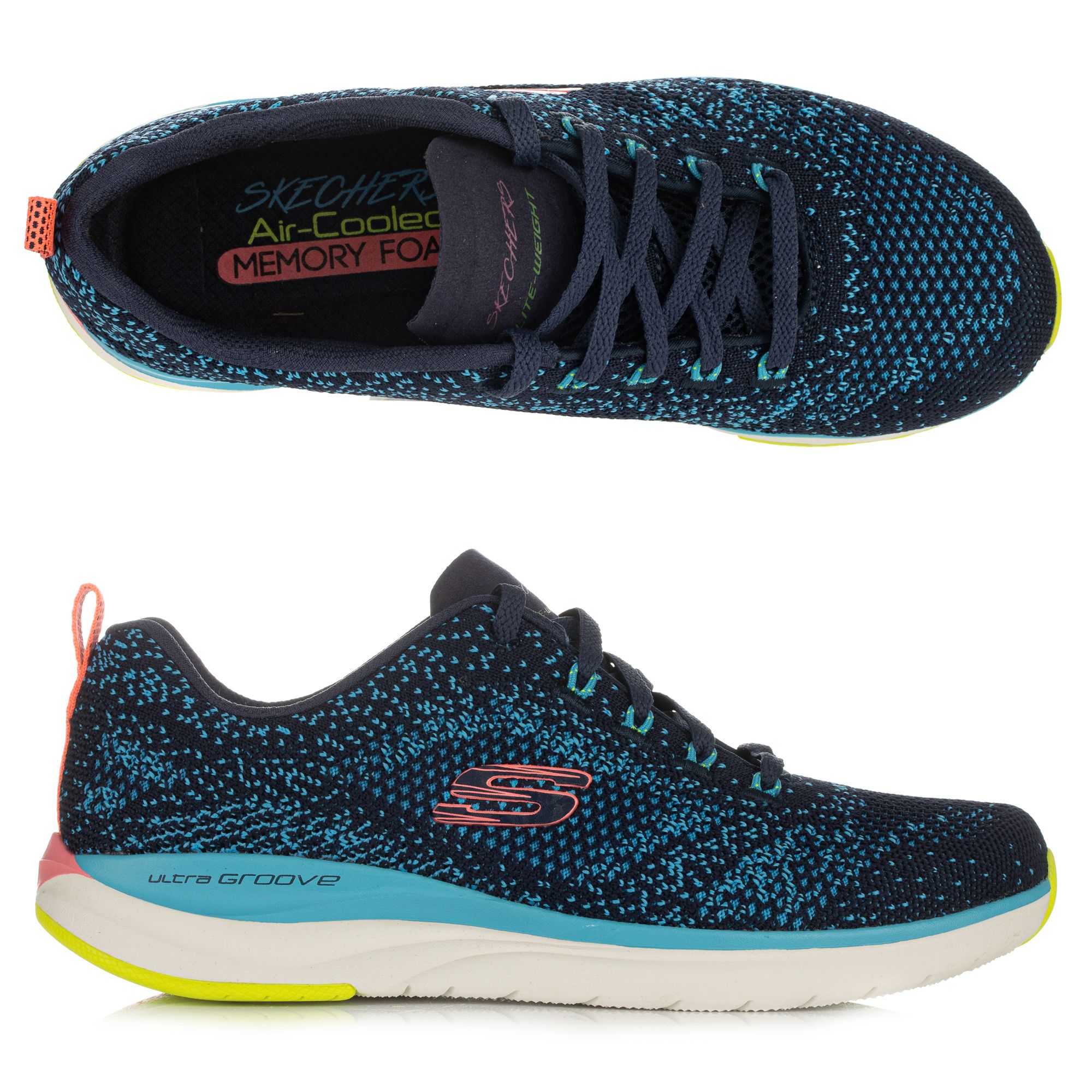 Skechers memory foam damen grau hot sale