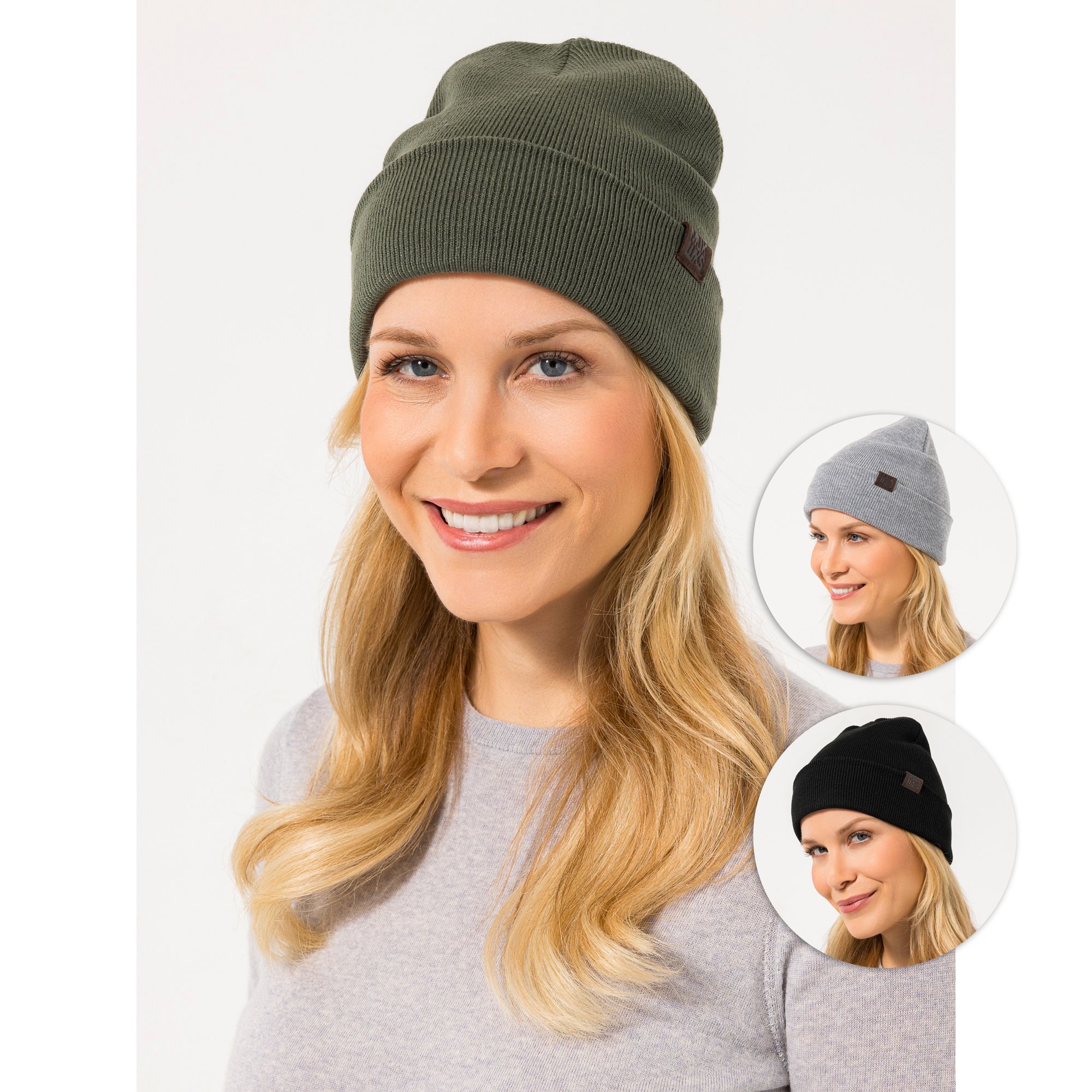 MUK LUKs Strickmützen Einheitsgröße 3er Pack