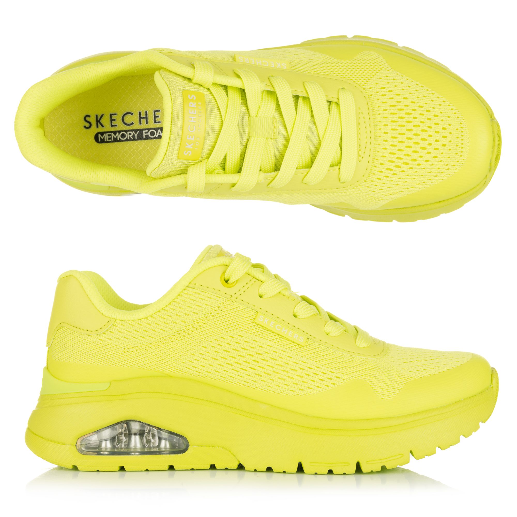 SKECHERS Damen-Sneaker Uno Flex Mesh Memory Foam