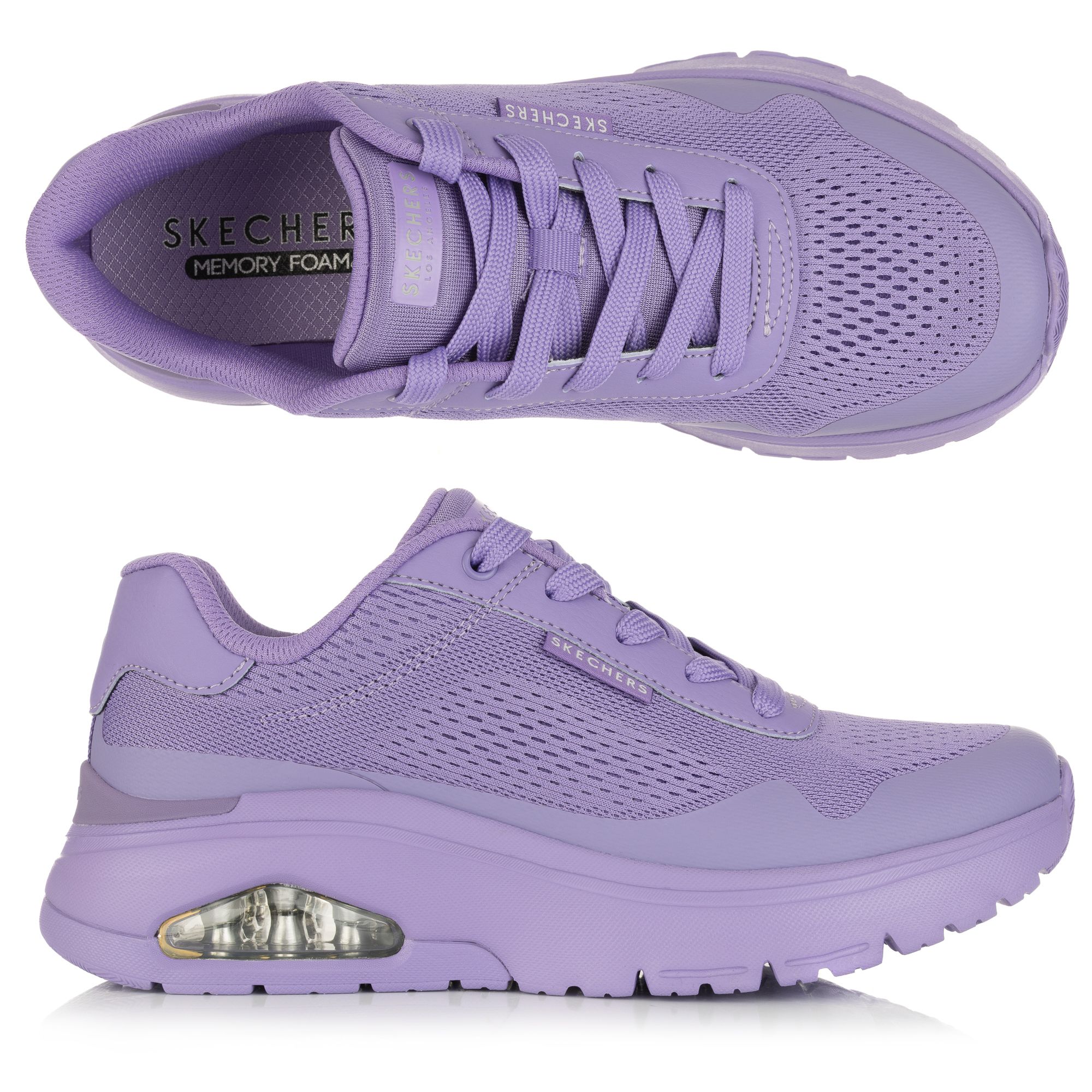 SKECHERS Damen-Sneaker Uno Flex Mesh Memory Foam