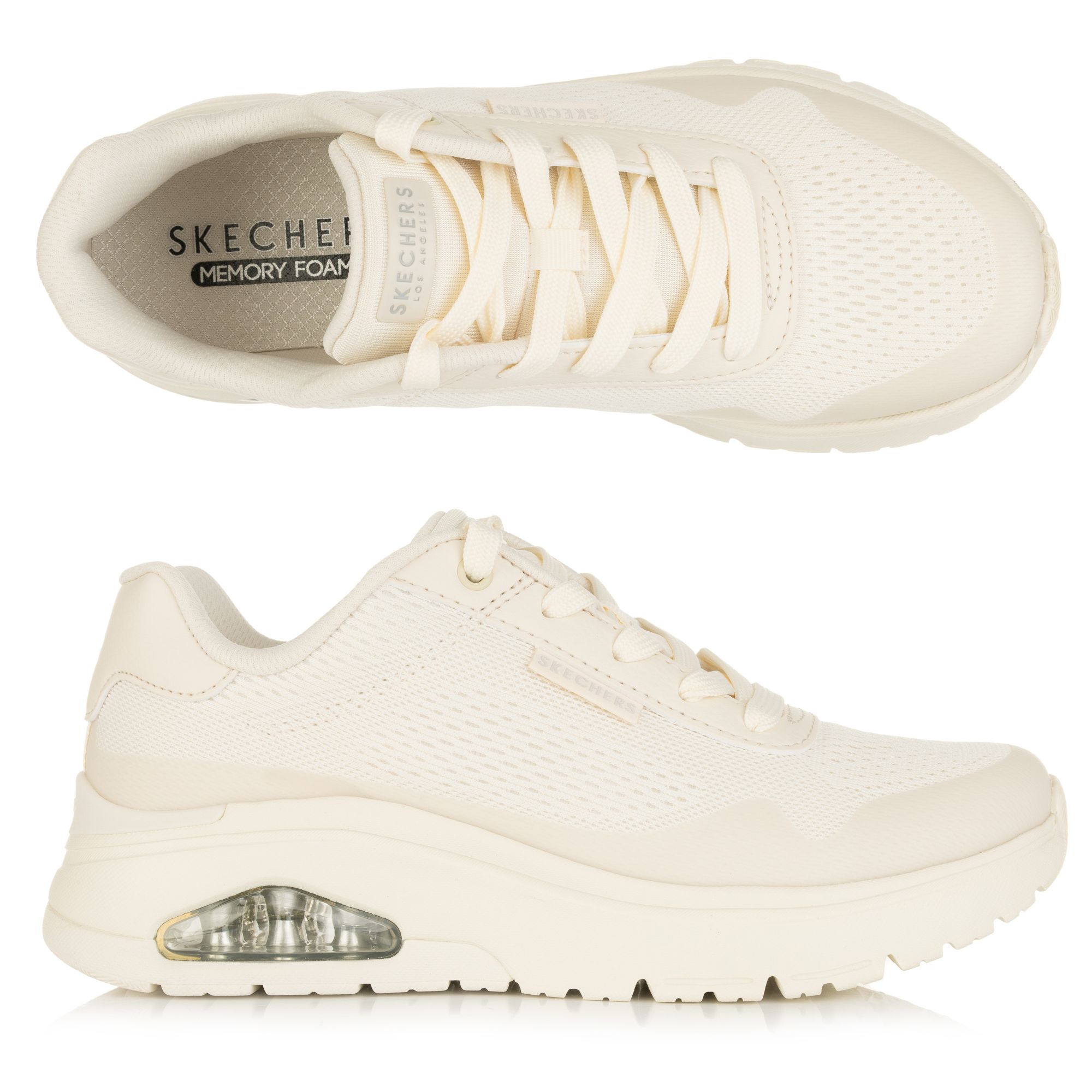 SKECHERS Damen-Sneaker Uno Flex Mesh Memory Foam