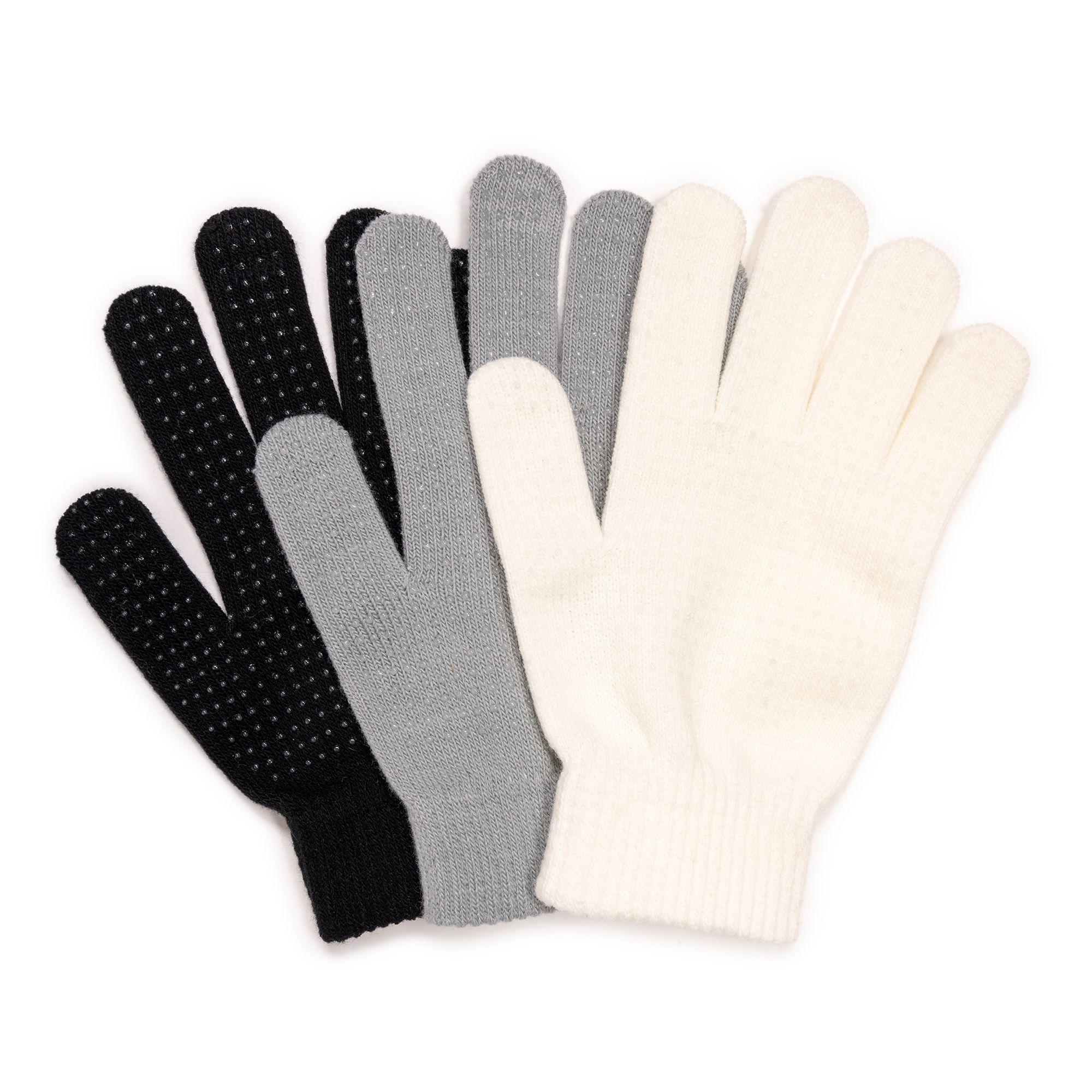 MUK LUKs Damen-Handschuhe Farbmix Einheitsgröße 3er Pack