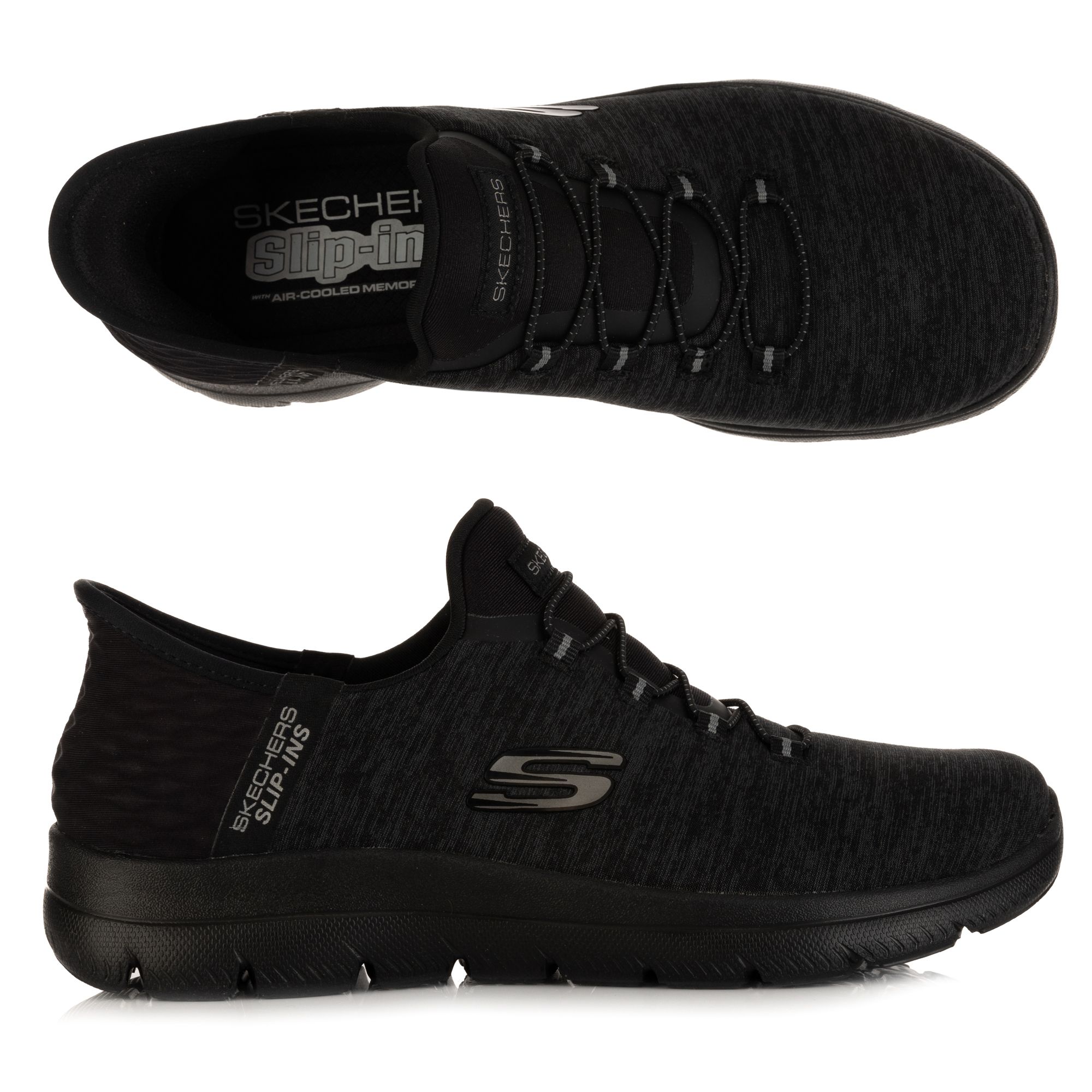 SKECHERS Damen-Sneaker Summits Dazzling Haze Jersey-Strick Hands Free Slip-Ins®