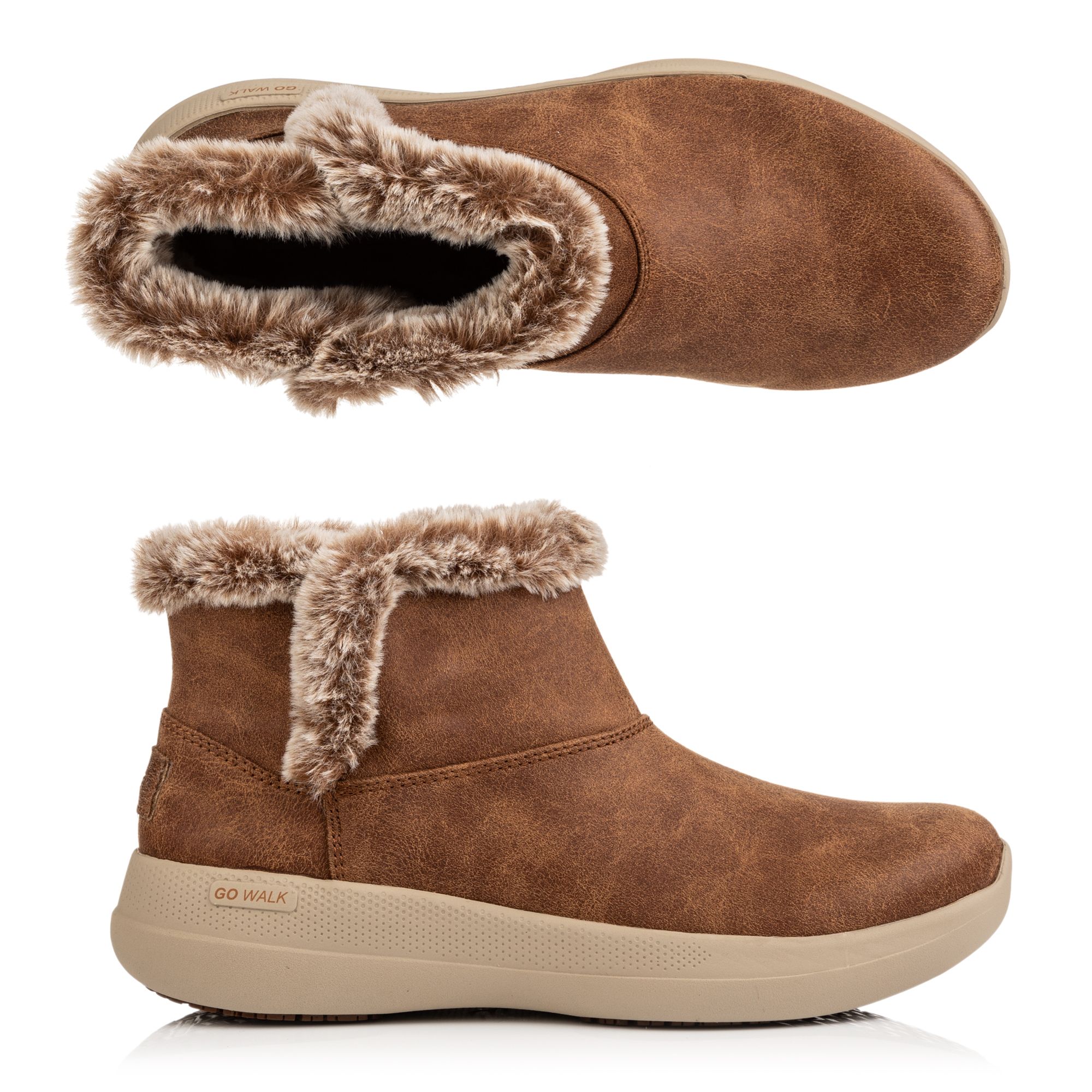 SKECHERS Damen-Stiefelette Go Walk Stability Materialmix Air-Cooled Goga Mat™