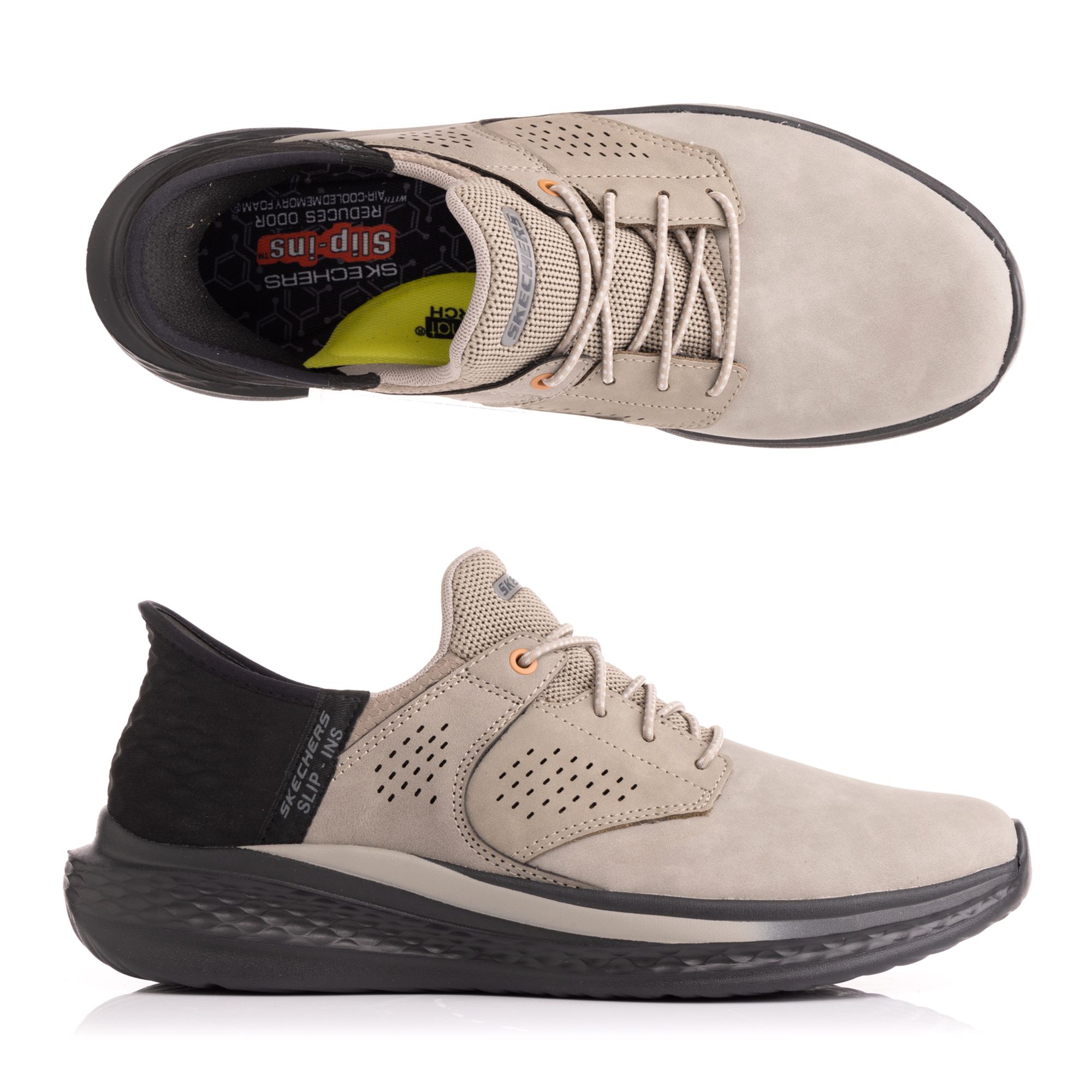 SKECHERS Herren-Slipper Slade Macklin Materialmix Hands Free Slip-Ins®