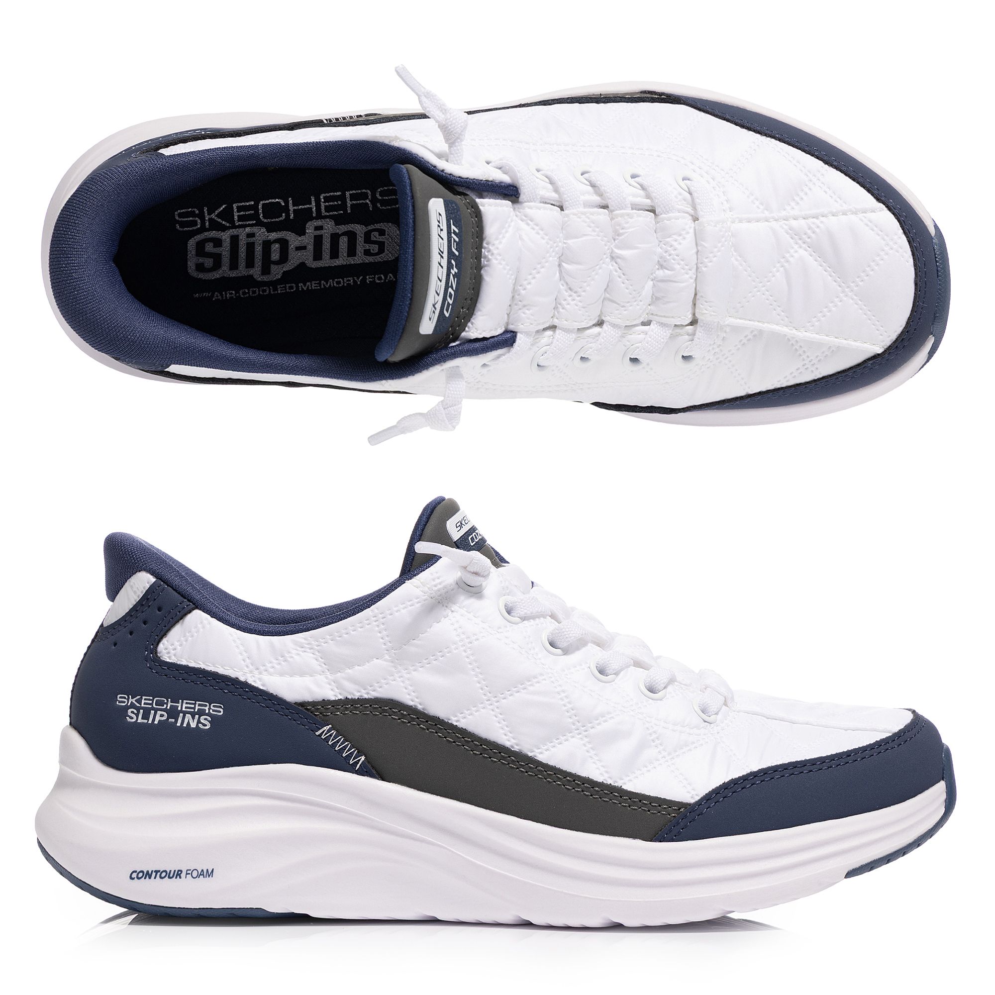 SKECHERS Damen-Slipper Contour Foam Cozy Fit Hands Free Slip-ins®