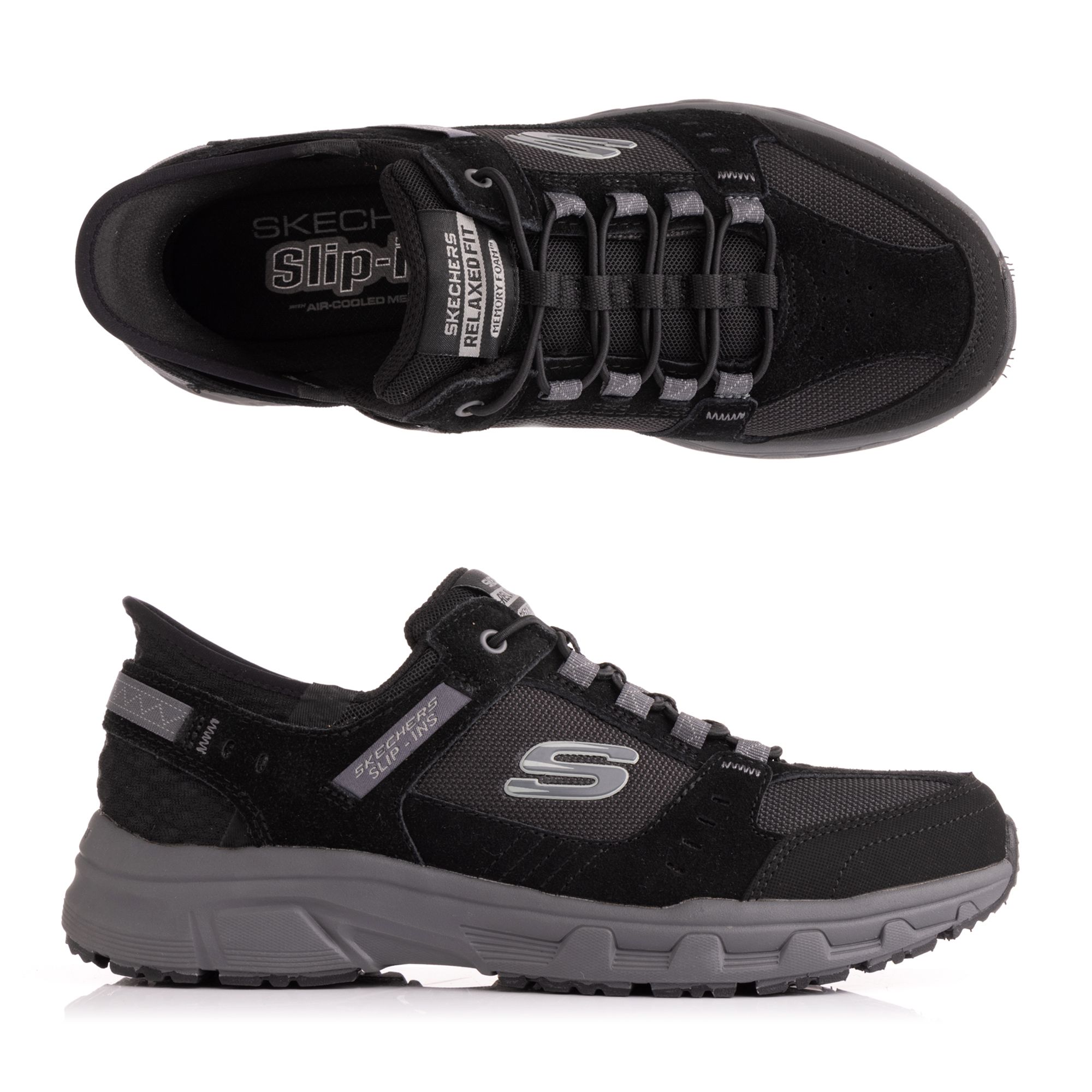 SKECHERS Herren-Slipper Oak Canyon Wildleder Hands Free Slip-Ins®